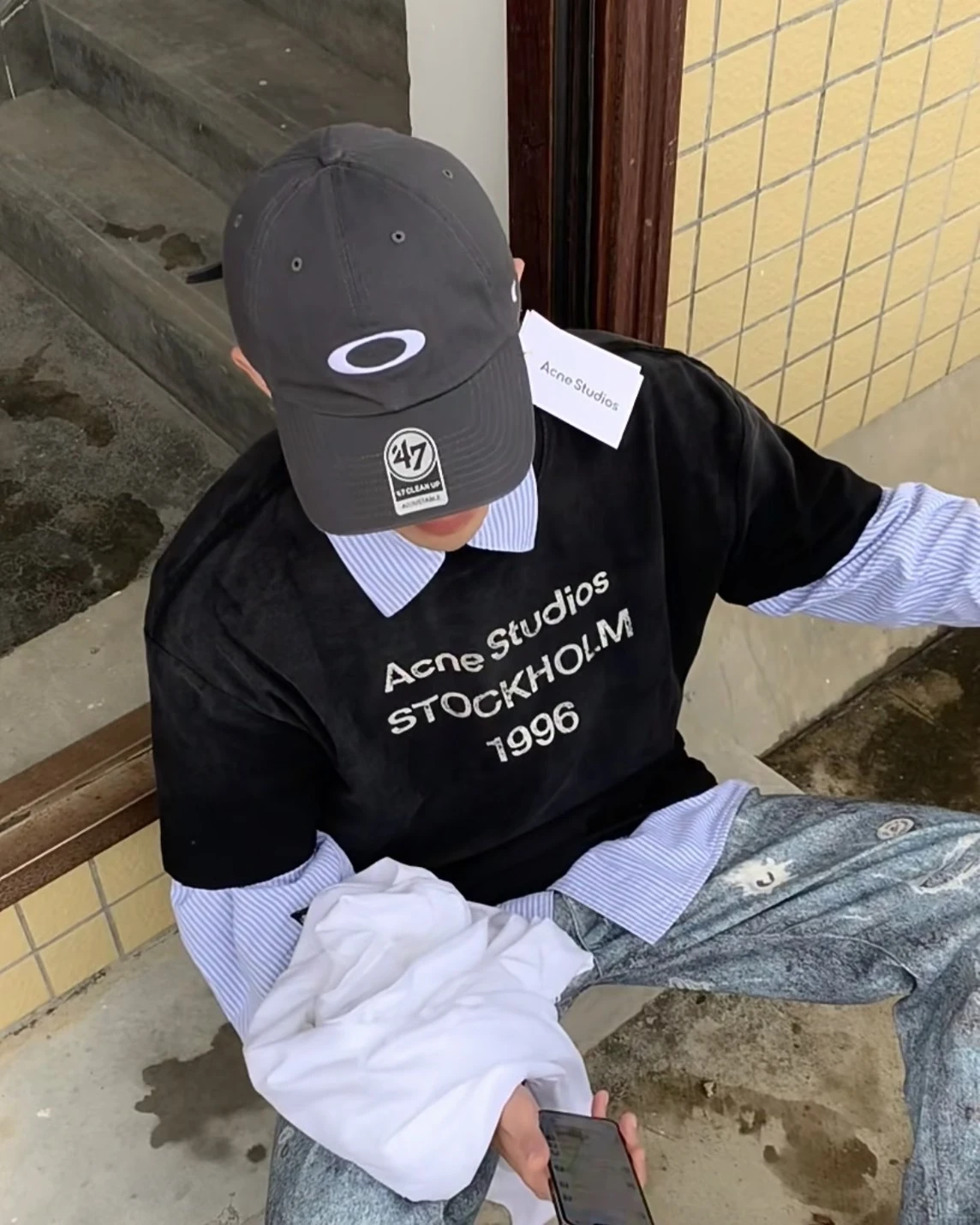<超殺折扣!> 日本限定 Oakley x 47 Brand 聯名 水洗刺繡棒球帽
