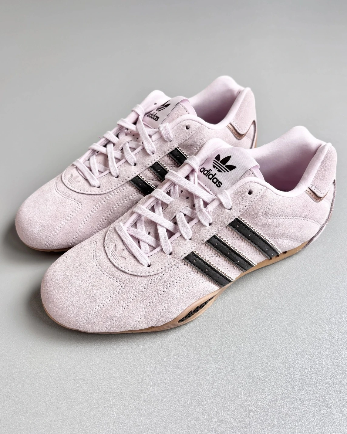 Adidas Originals ADIRACER Lo 焦糖底 麂皮粉 復古薄底鞋(JS4519)
