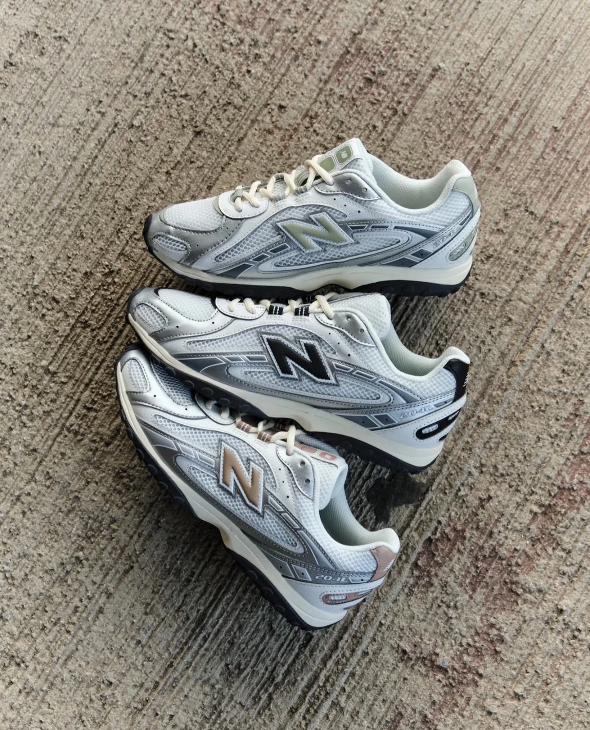New Balance NB204L 薄底 網眼 透氣 復古 奶油粉銀(U204LSWA)