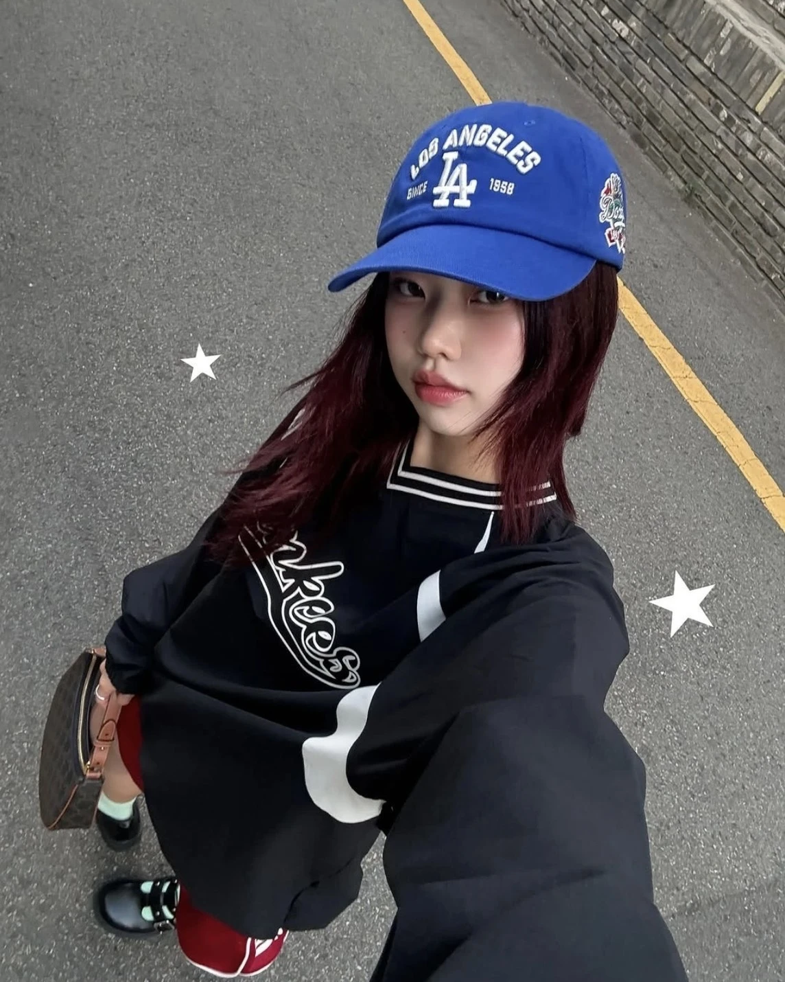 <Karina同款> MLB 紐約洋基隊 FW25 美式復古刺繡棒球帽