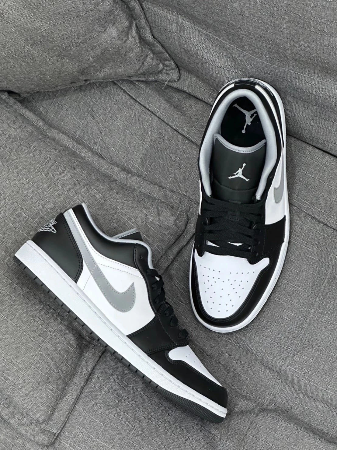 <經典回歸>NIKE Air Jordan 1 Low"Black Medium Grey" 影子 黑白灰 (553558-040)