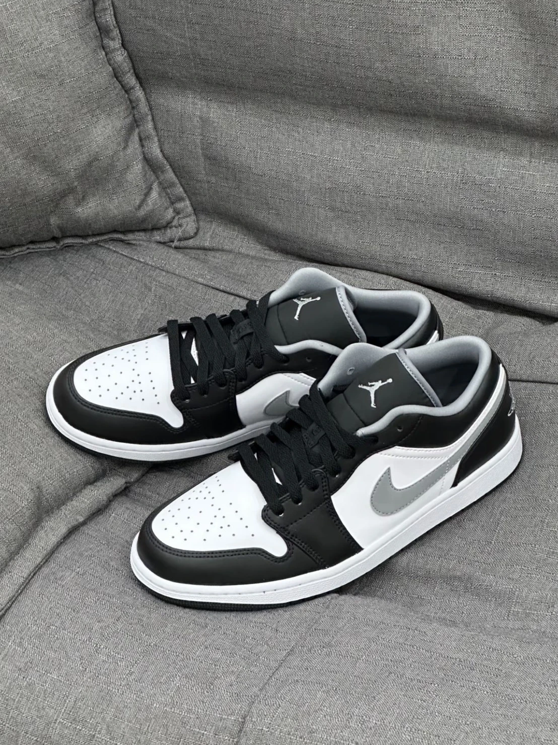 <經典回歸>NIKE Air Jordan 1 Low"Black Medium Grey" 影子 黑白灰 (553558-040)