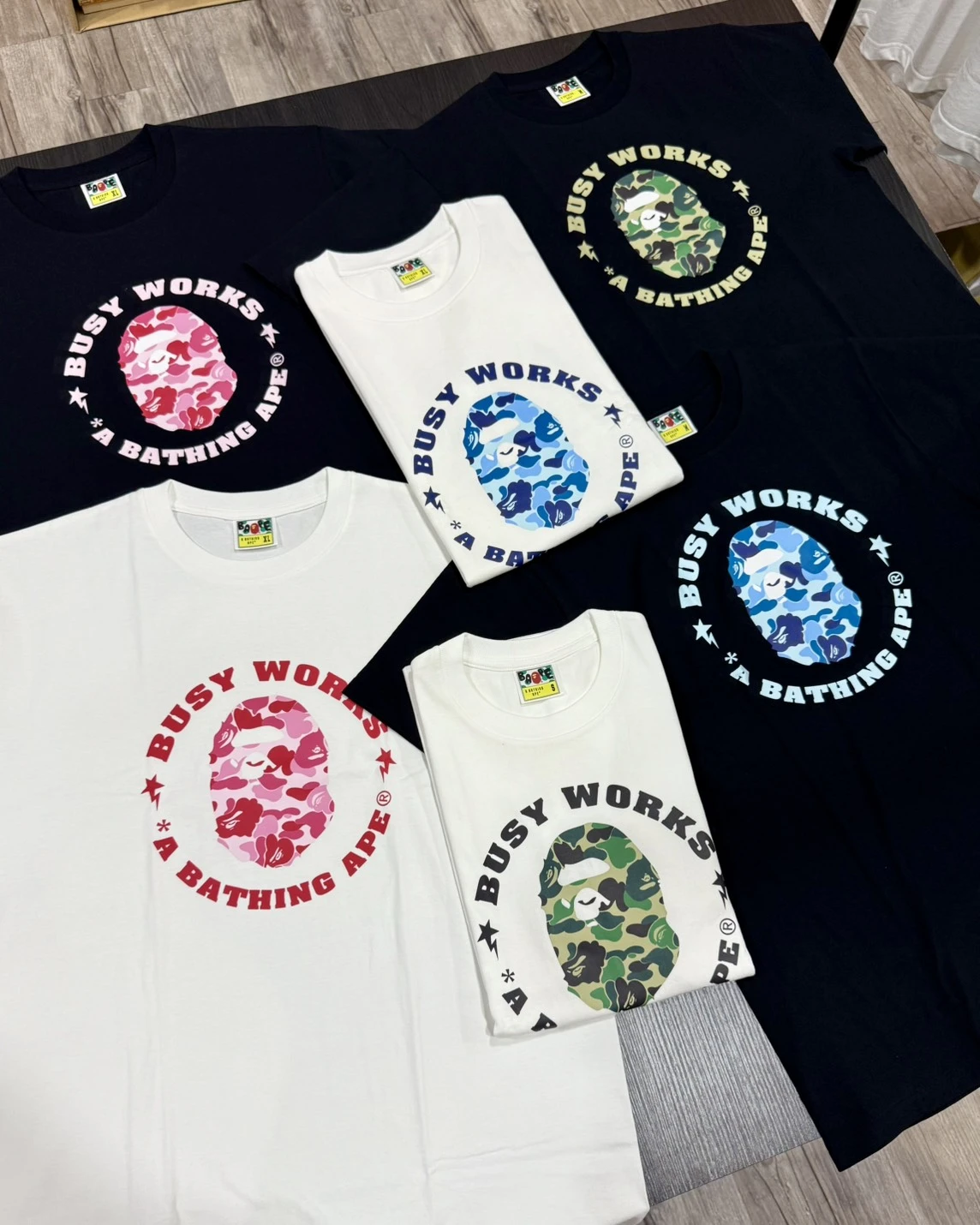 Bape ABC CAMO BUSY WORKS 迷彩圓弧 短袖(1L80-110-007)