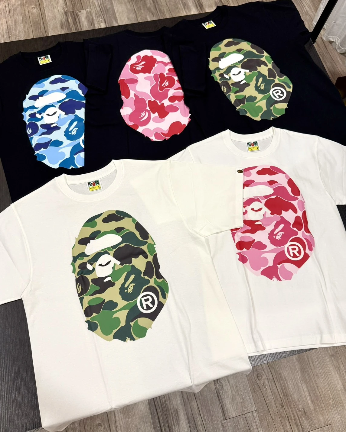 Bape APE FW25 迷彩猿人 短袖(1L80-110-006)