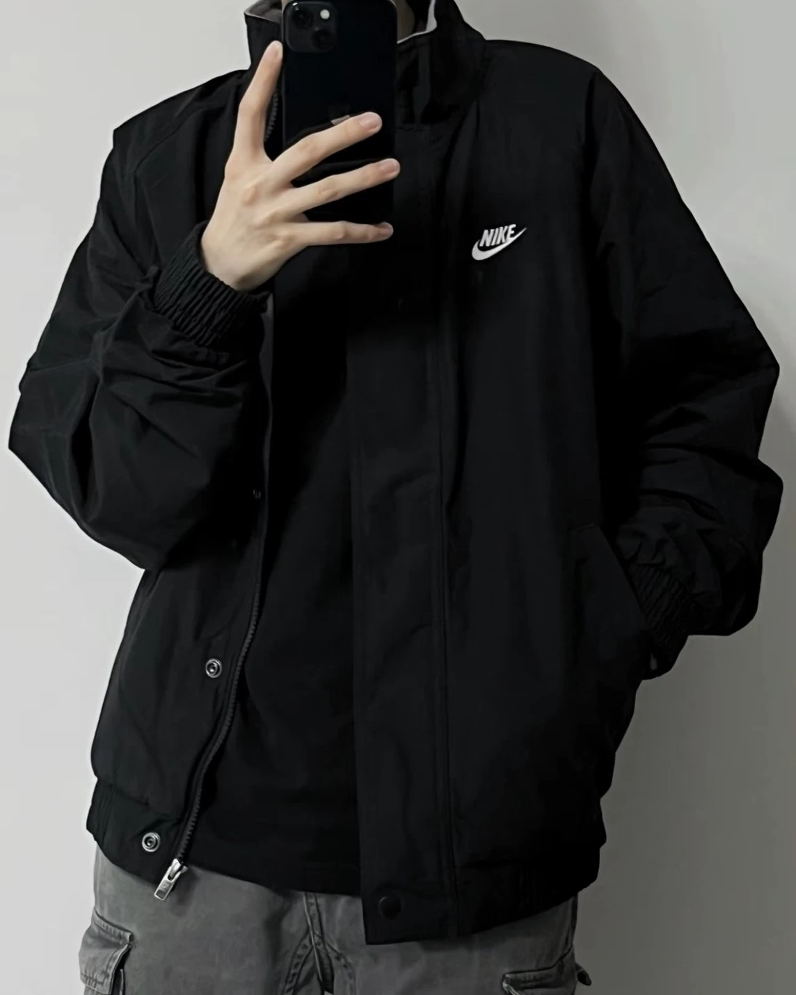 Nike Club Futura 雙面 寬鬆 立領外套(FZ0657-010)