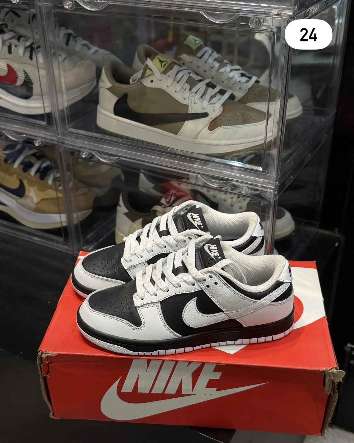 <24CM出清>NIKE DUNK LOW "Reverse Panda" 反轉熊貓