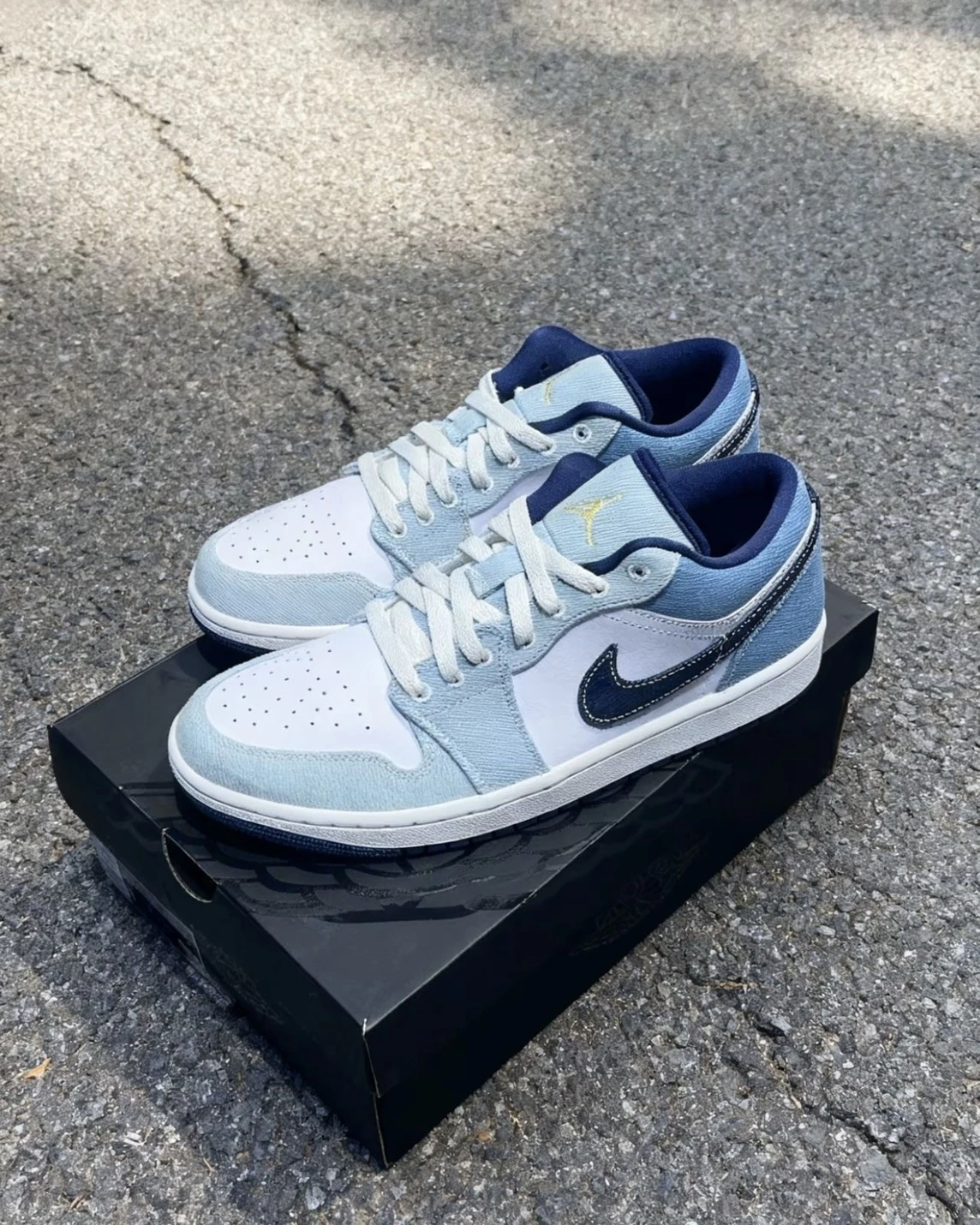 NIKE AIR JORDAN 1 LOW SE 丹寧牛仔拼接藍(IH0648-141)