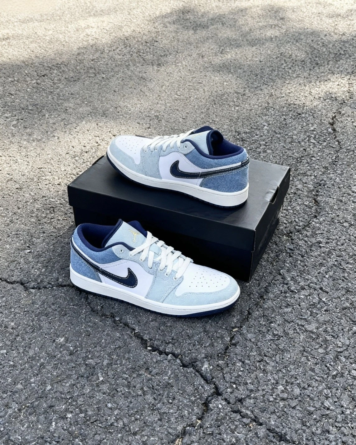 NIKE AIR JORDAN 1 LOW SE 丹寧牛仔拼接藍(IH0648-141)