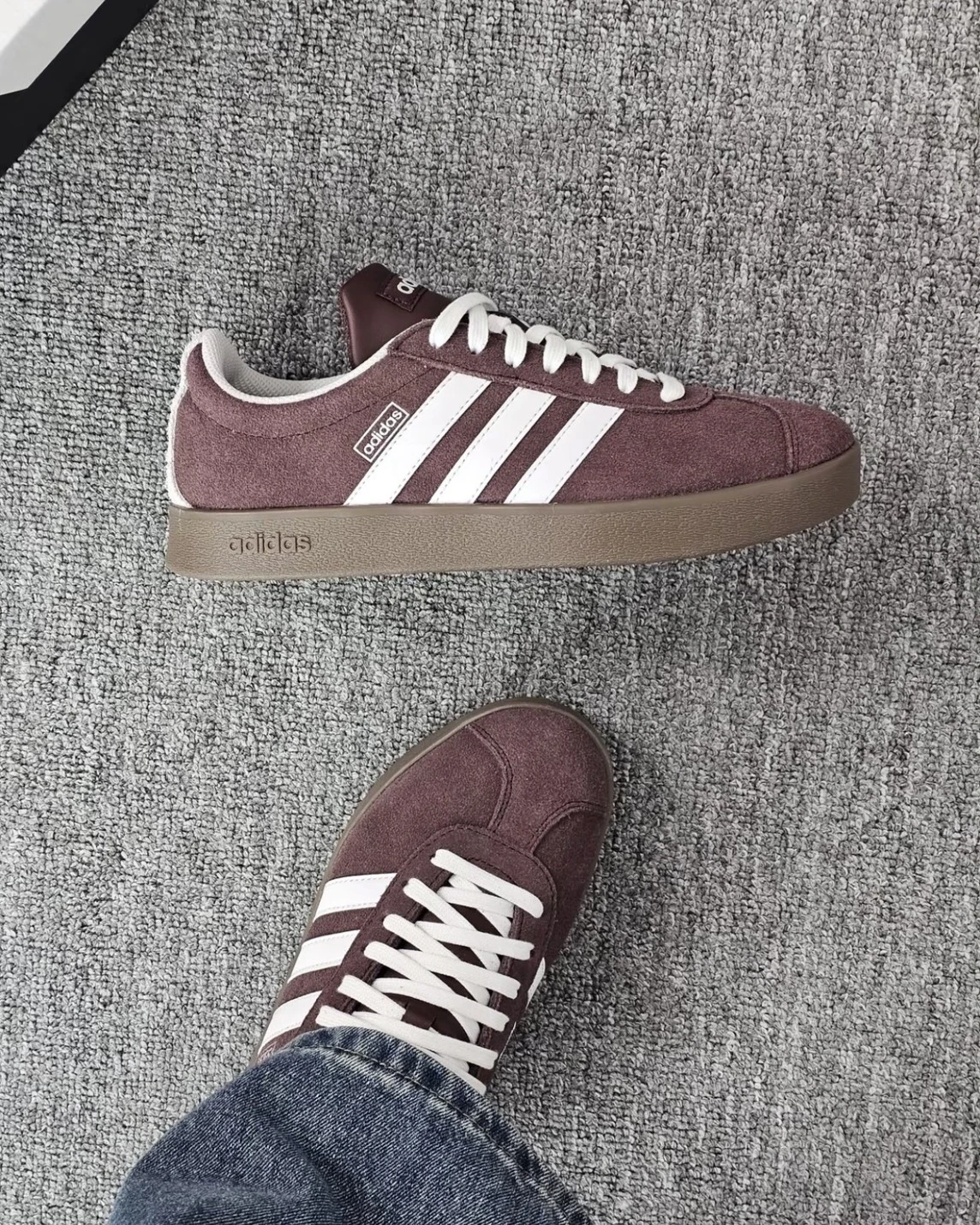 ADIDAS VL COURT 2.0 焦糖底 可可棕 男女同款(JR8318)