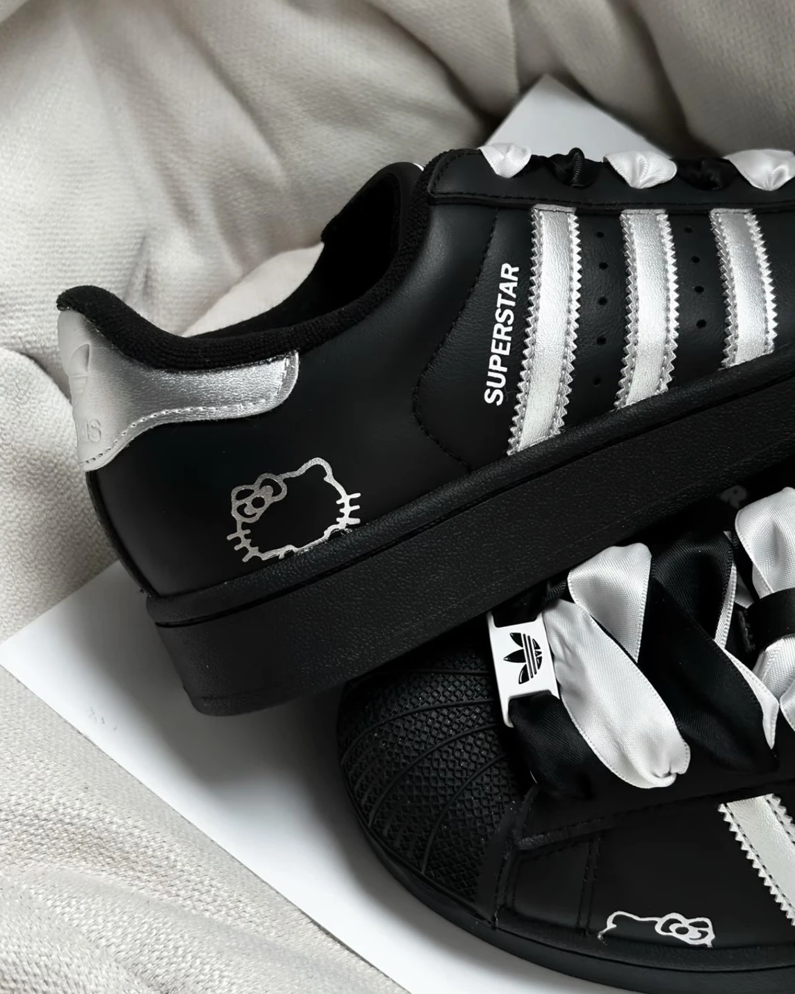 <訂製款>ADIDAS ORIGINALS SUPERSTAR Kitty 塗鴉 貝殼頭 訂製款