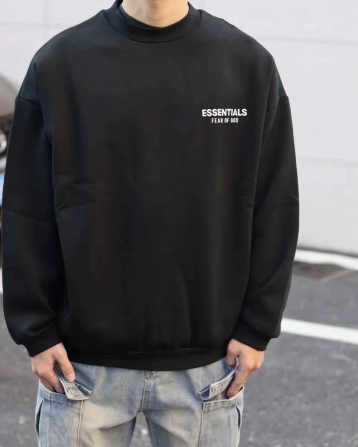 Essentials FW24 Holiday Core系列 圓領 加絨 長袖 大學T(三色可選)