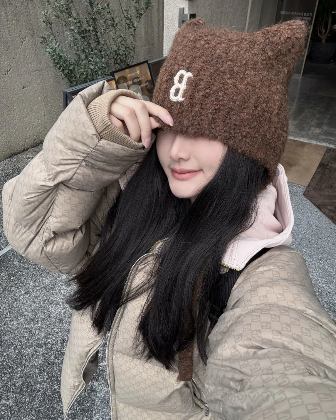 <韓國限定🇰🇷> MLB 升級款Karina同款 貓耳毛帽 四色可選