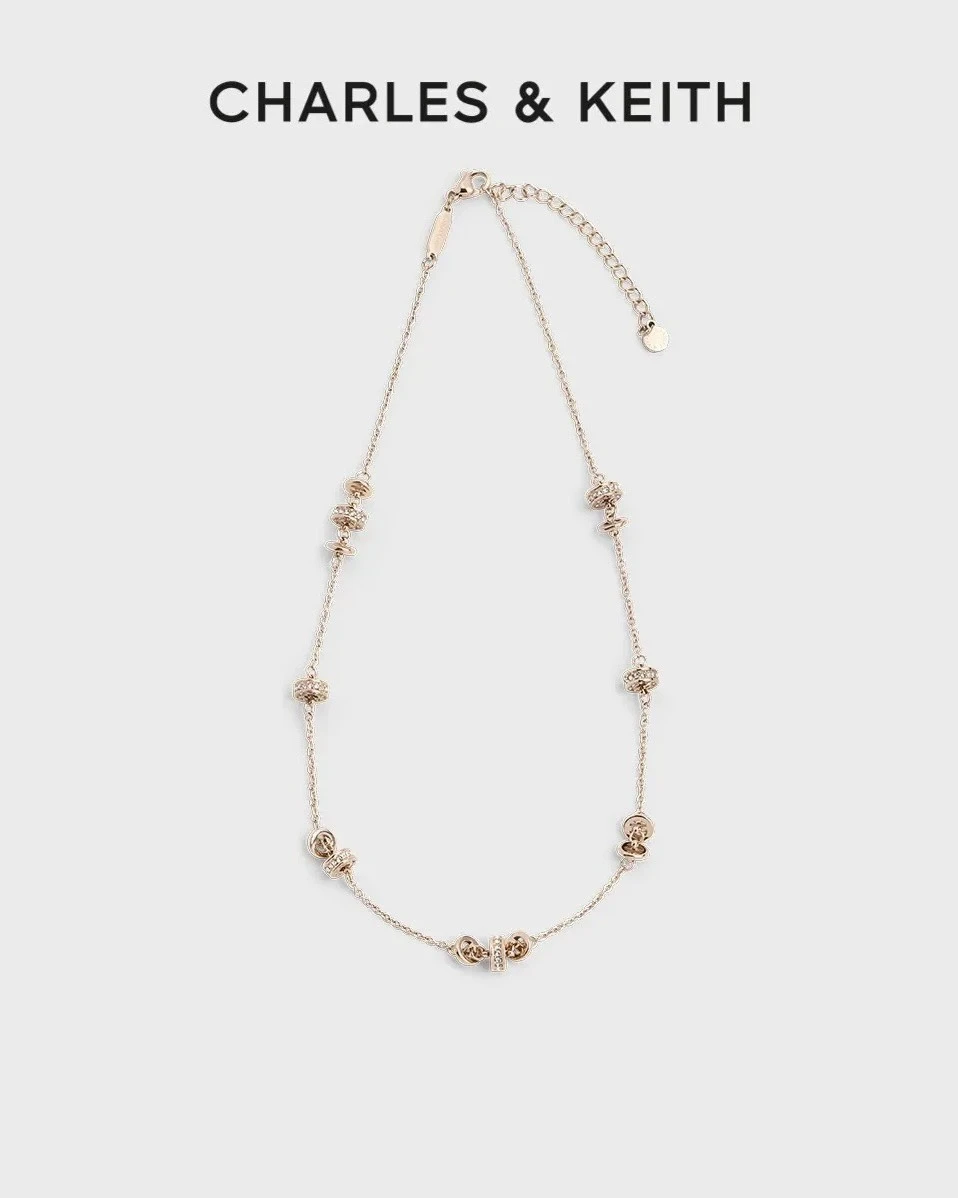 <秋冬新品>CHARLES & KEITH 小CK 無邊星穹系列 小蠻腰 不銹鋼項鍊(兩色可選)