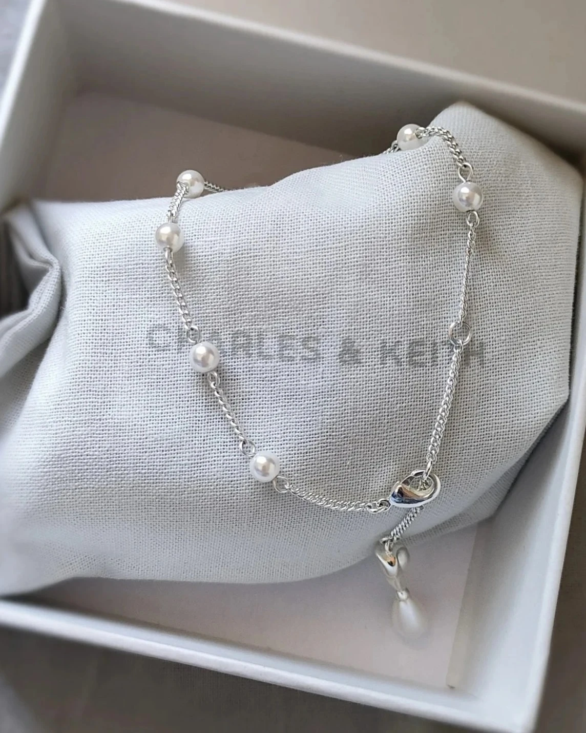 CHARLES & KEITH 小CK 月光謐語珍珠系列 手鍊