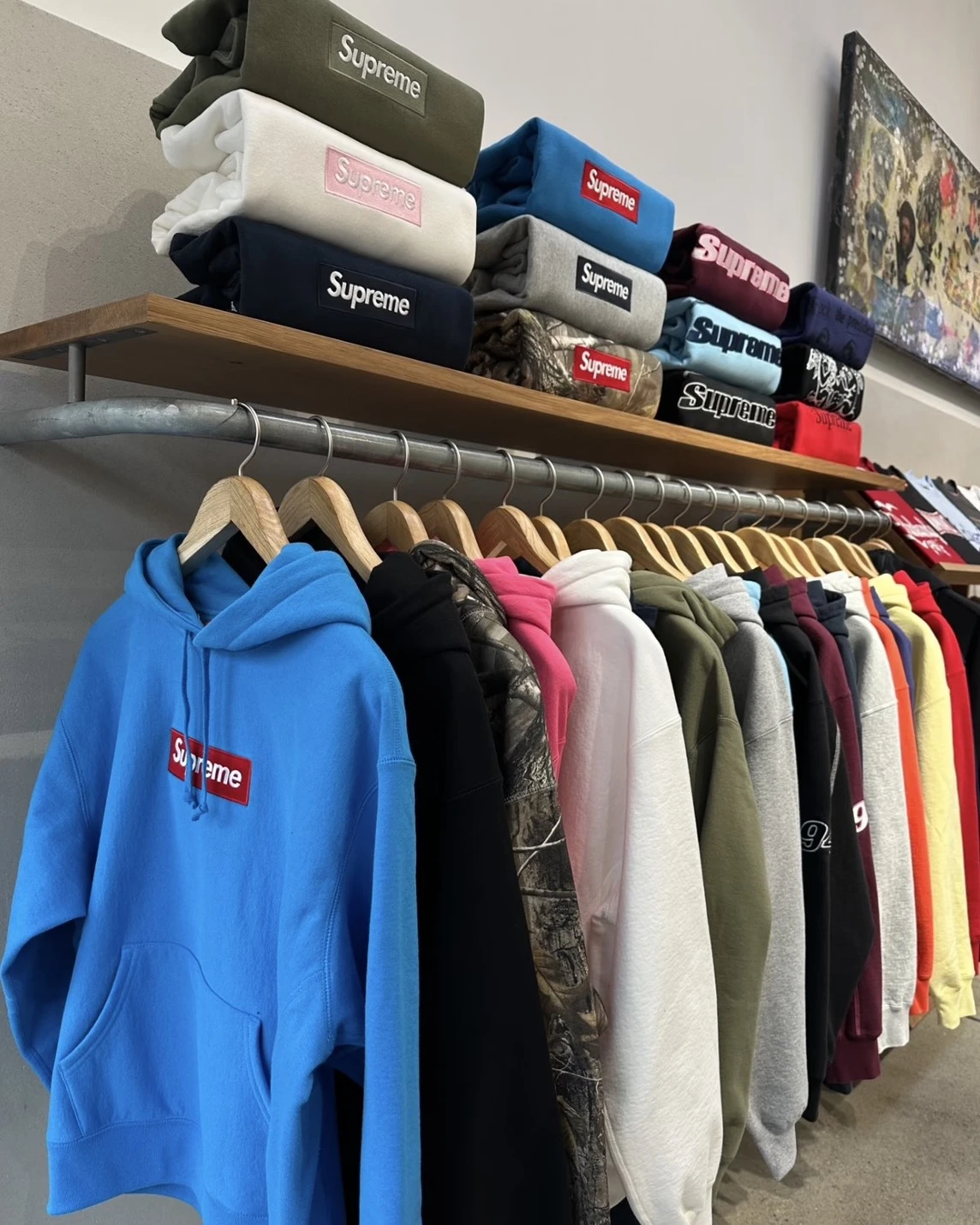 Supreme FW25 Box Logo 刺繡標誌LOGO 長袖 帽T(共六色)