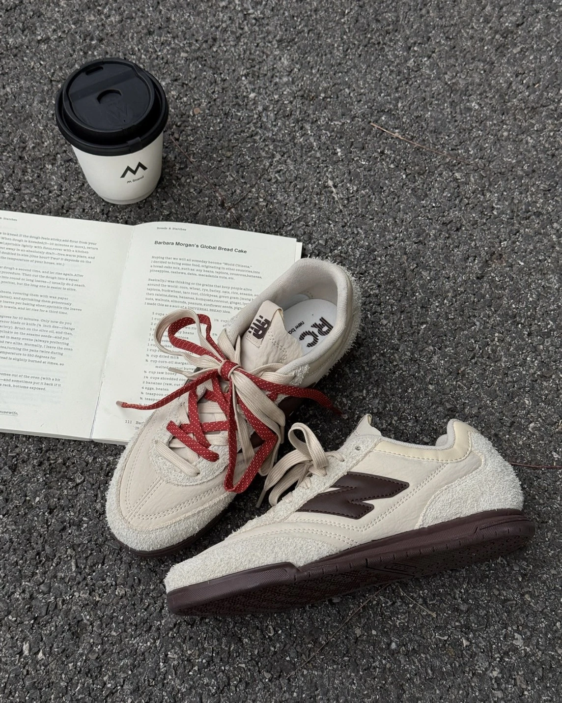 New Balance RC42米白棕 撞色鞋帶 毛邊麂皮(URC426K0)