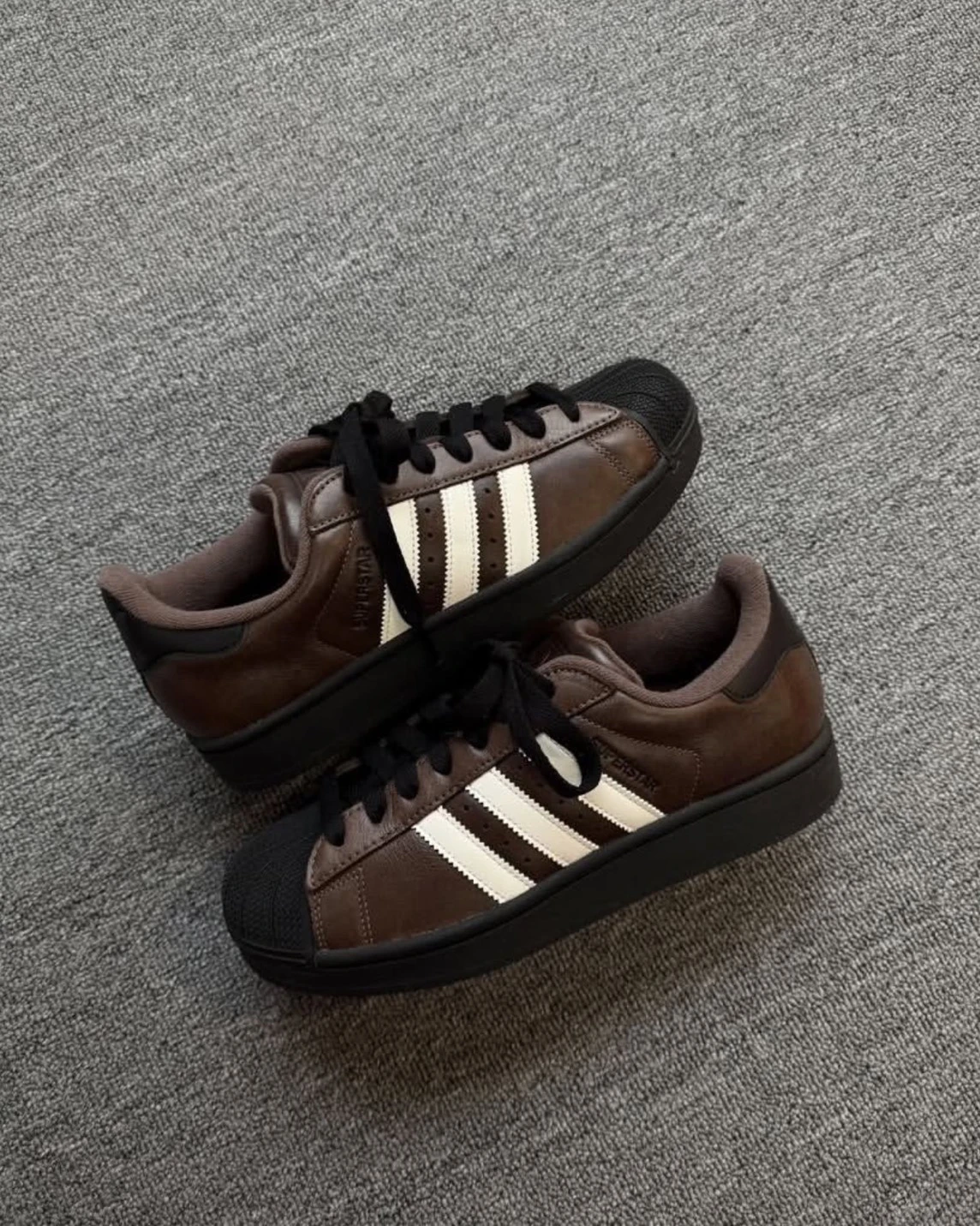 Adidas Originals Superstar 2.0 巧克力棕 皮革  厚底貝殼頭(KI3569)
