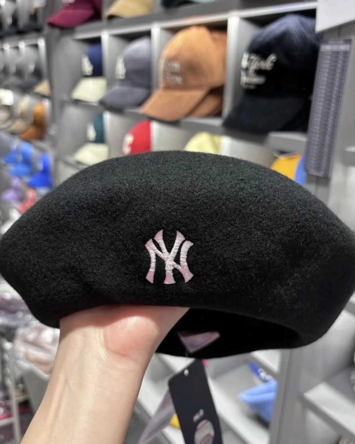 MLB 錦綸 黑貝雷帽(3ACB00236)