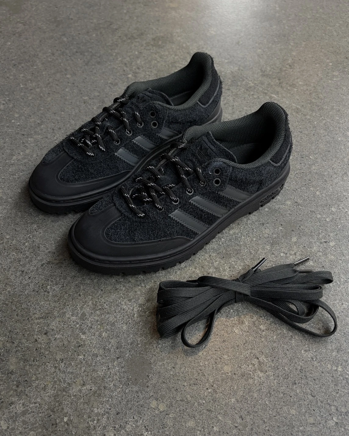 ADIDAS SAMBA 拼接麂皮 黑武士 美拉德 厚底松糕鞋 (JR5704/JR0974)
