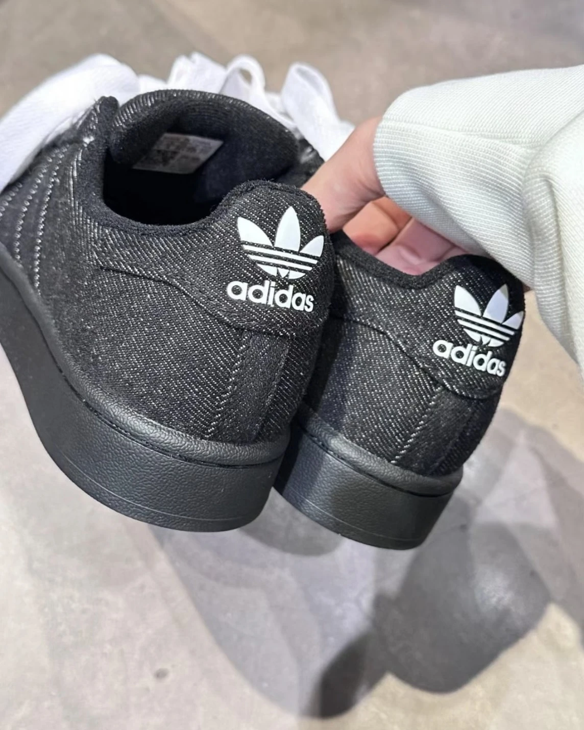 Adidas Superstar II 愛迪達 黑牛仔單寧 黑色 貝殼頭(JQ3211)