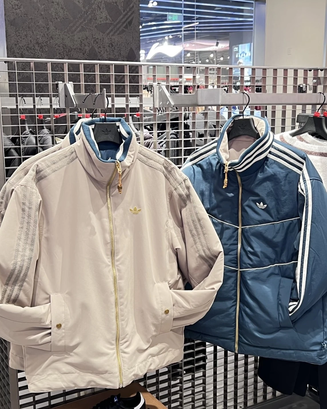 ADIDAS  JACKET PADDED 馬年限定 CNY新年款 湖水藍 雙面穿 立領外套(KT0640)
