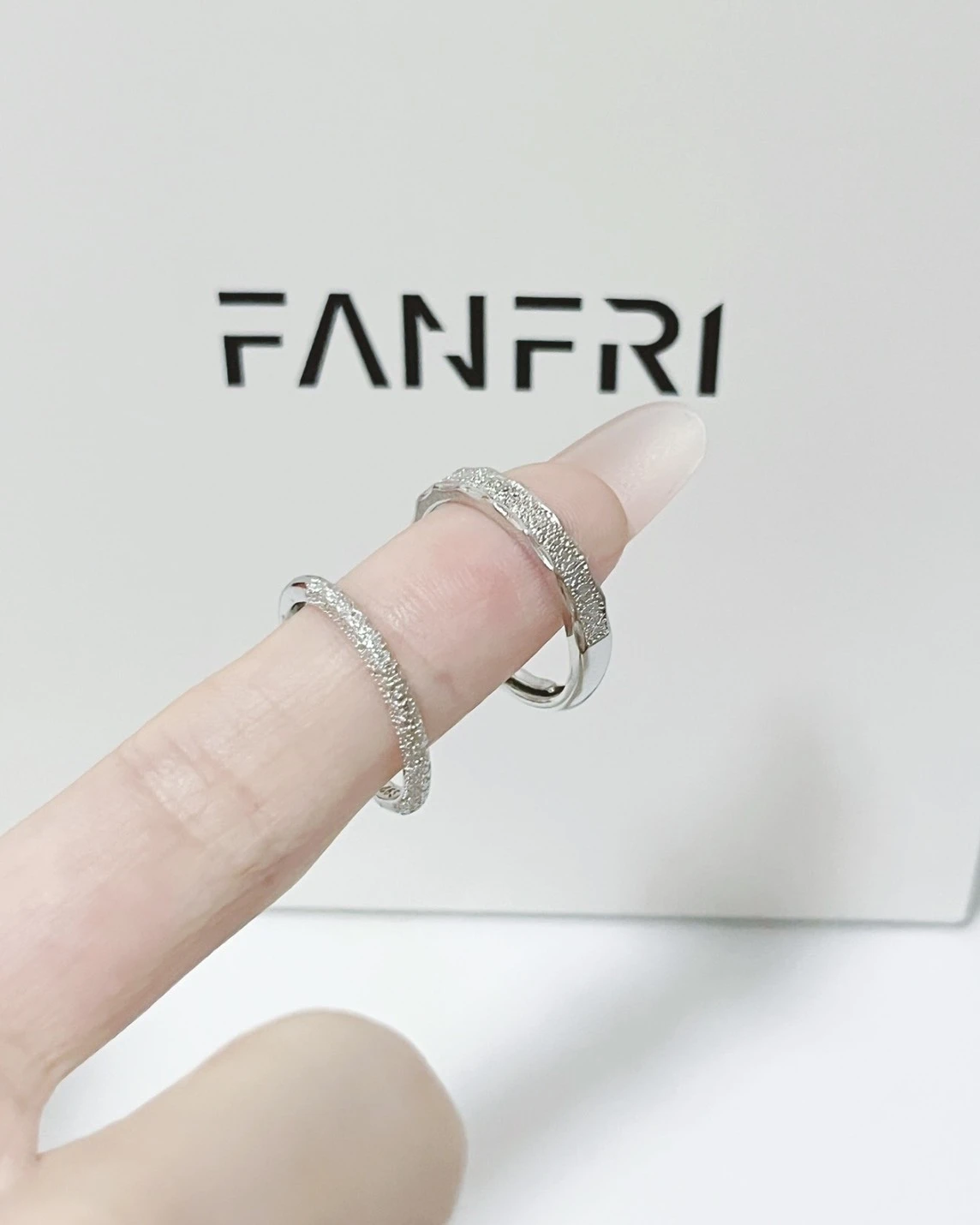 <浪漫組合>FANFRI滿天星 999純銀 鑲鑽 情侶款 對戒(5/FFJZ3101)