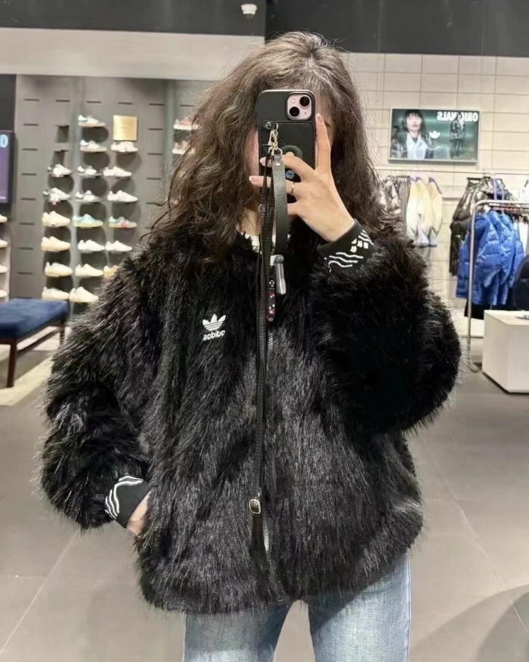 ADIDAS X FEIFEI RUAN 聯名 連帽 毛毛外套(IX4226/IX4225)