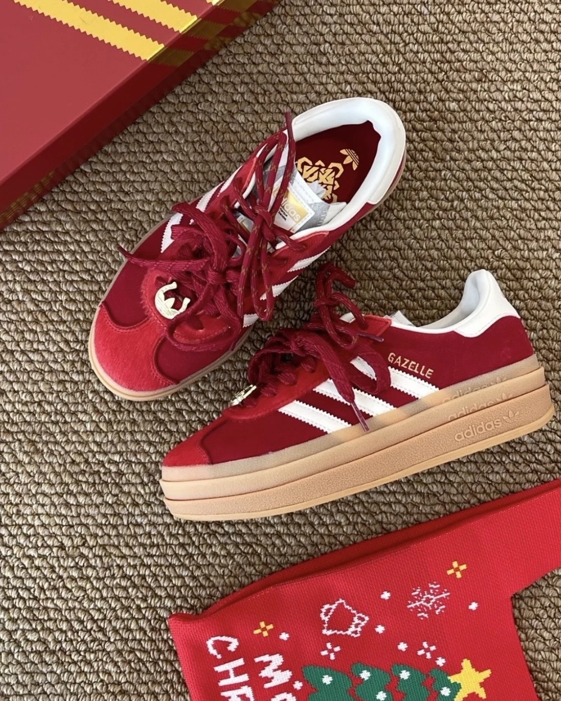 Adidas Originals Gazelle CNY馬年限定 復古 厚底 德訓鞋(KJ4293)
