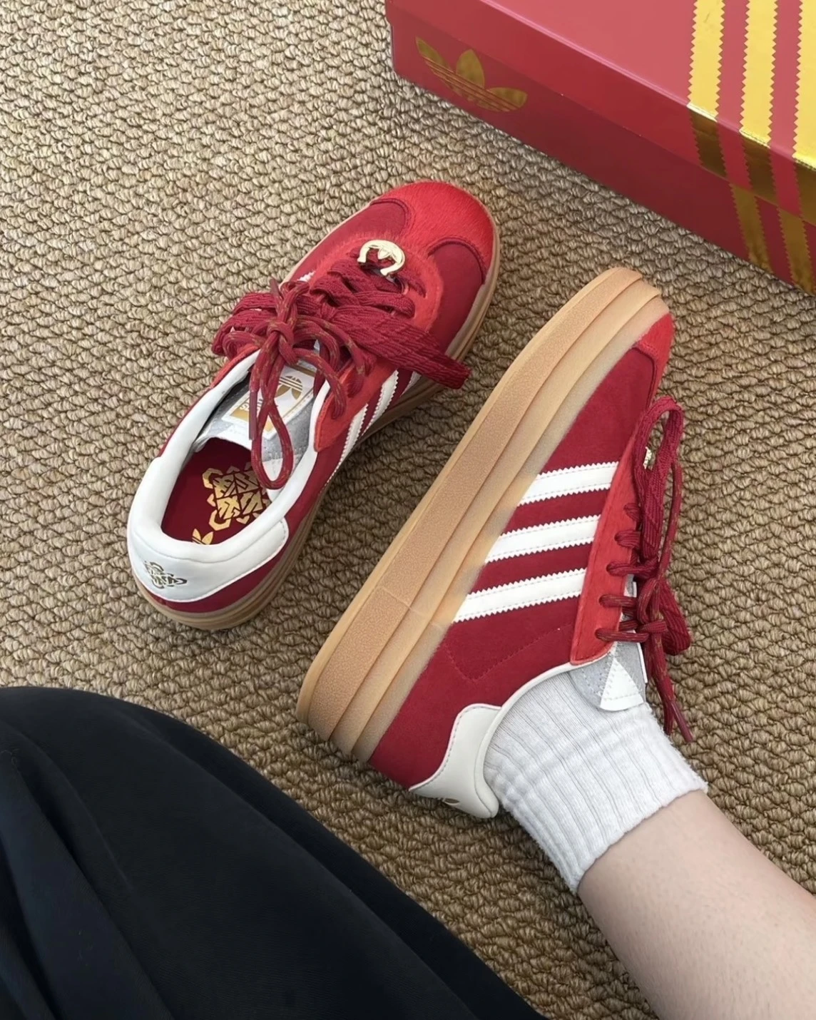 Adidas Originals Gazelle CNY馬年限定 復古 厚底 德訓鞋(KJ4293)