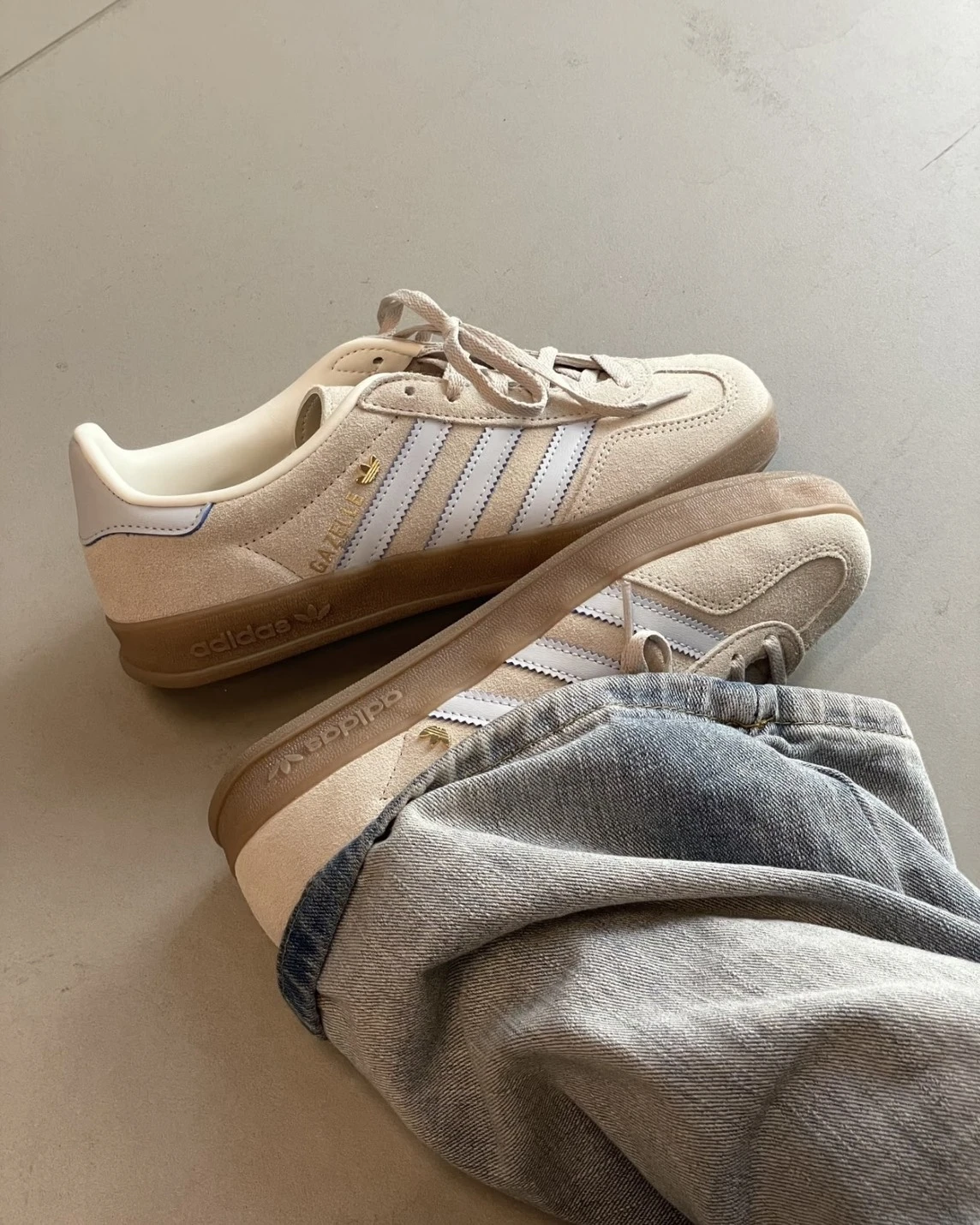 ADIDAS GAZELLE INDOOR 燕麥 海鹽藍 淺卡其 奶油 焦糖底(JR2432)