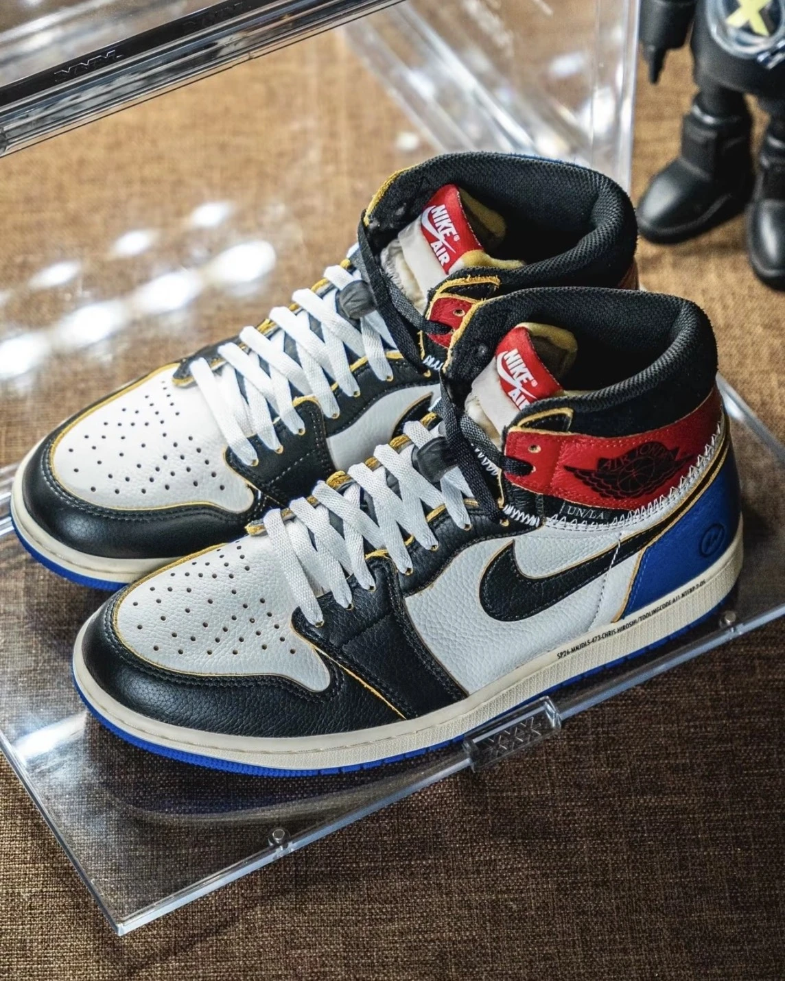 <重磅登場✨>Union La x Fragment Design x Air Jordan 1 "Varsity Red" 三方聯名 閃電 藤原浩(IO7847-002)