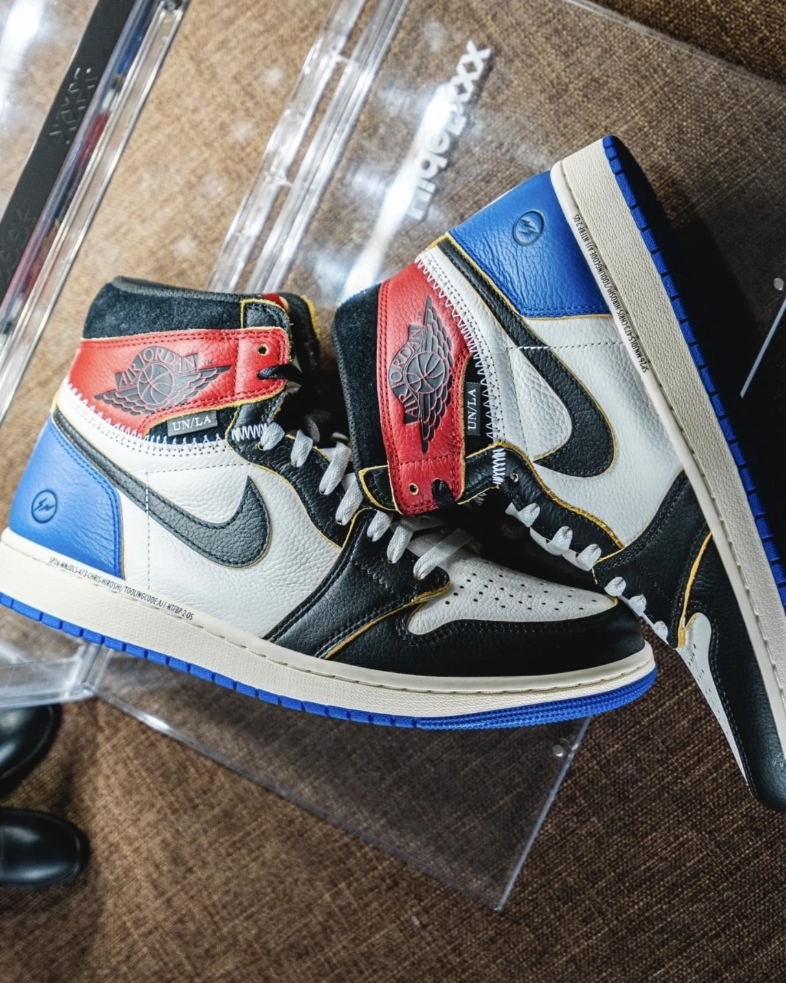 <重磅登場✨>Union La x Fragment Design x Air Jordan 1 "Varsity Red" 三方聯名 閃電 藤原浩(IO7847-002)