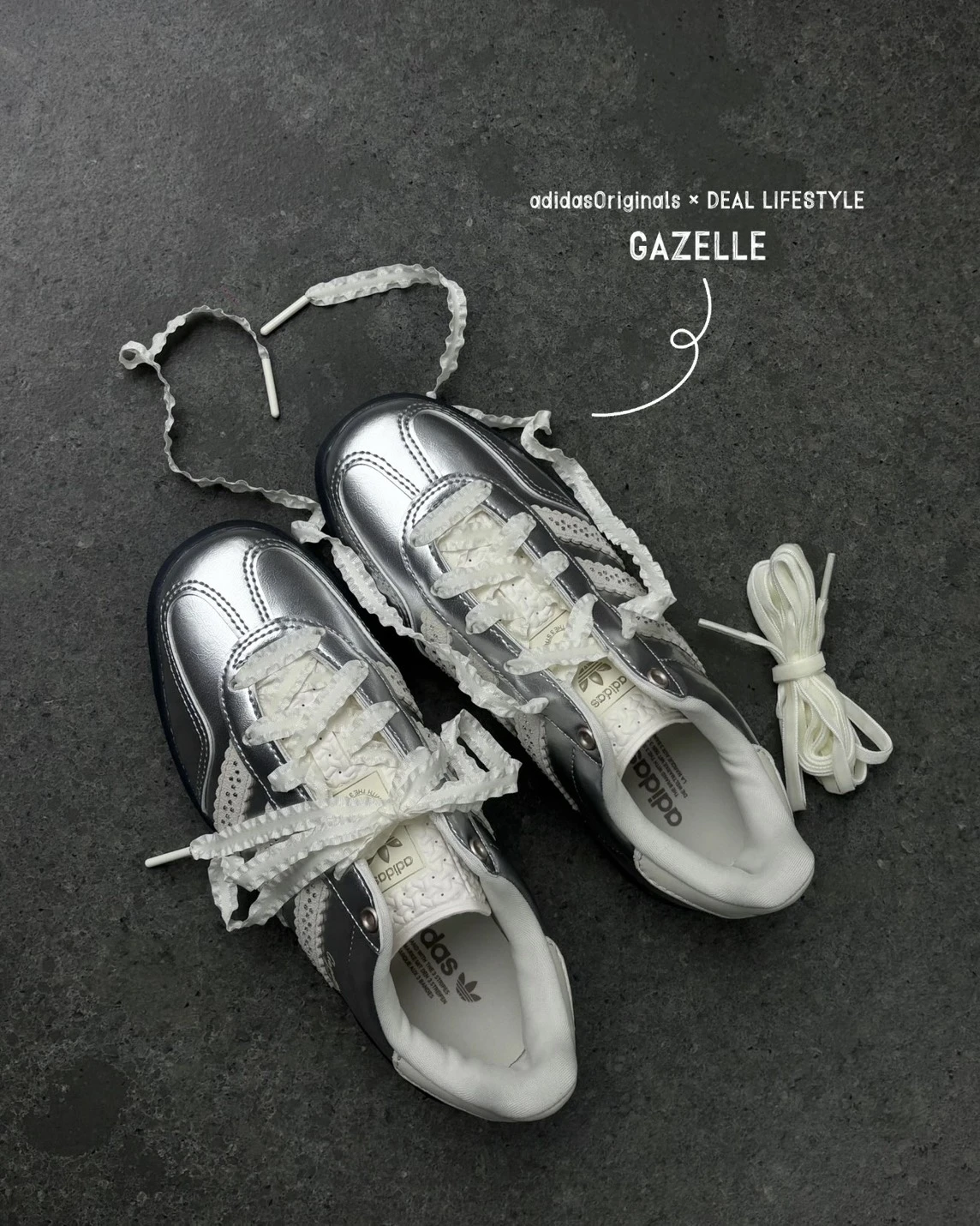 Adidas Originals Gazelle Indoor 液態銀 芭蕾風 德訓鞋(KJ1456)