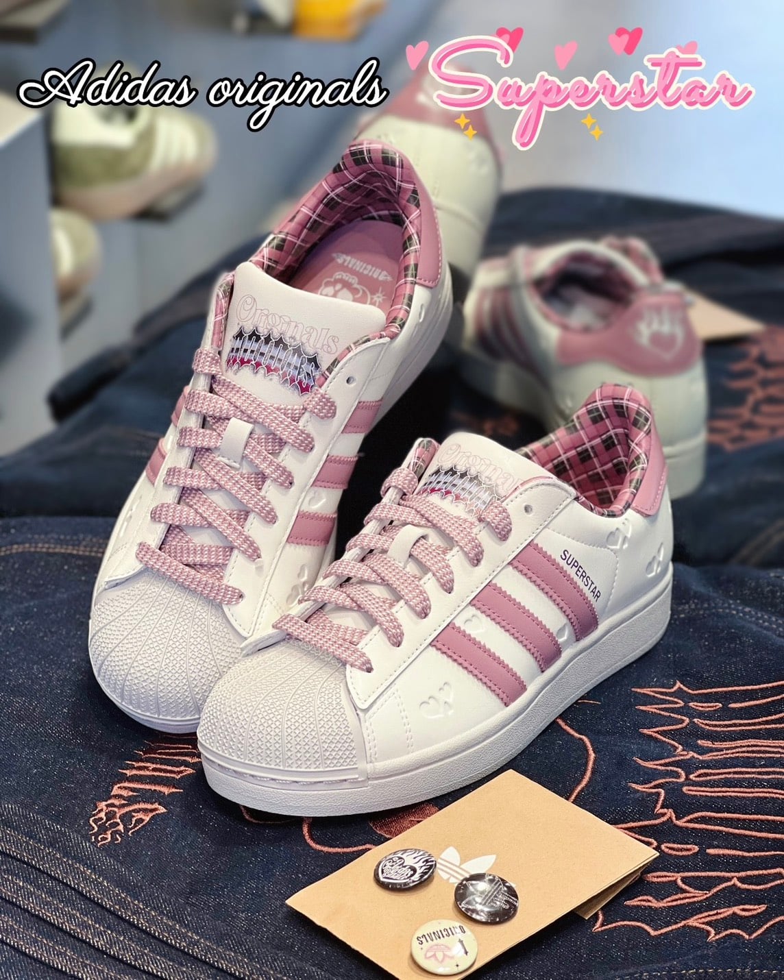 adidas gazelle silver green womens adidas Originals Superstar x Messi - Light Pink/Core Black/Gold Met main image 0