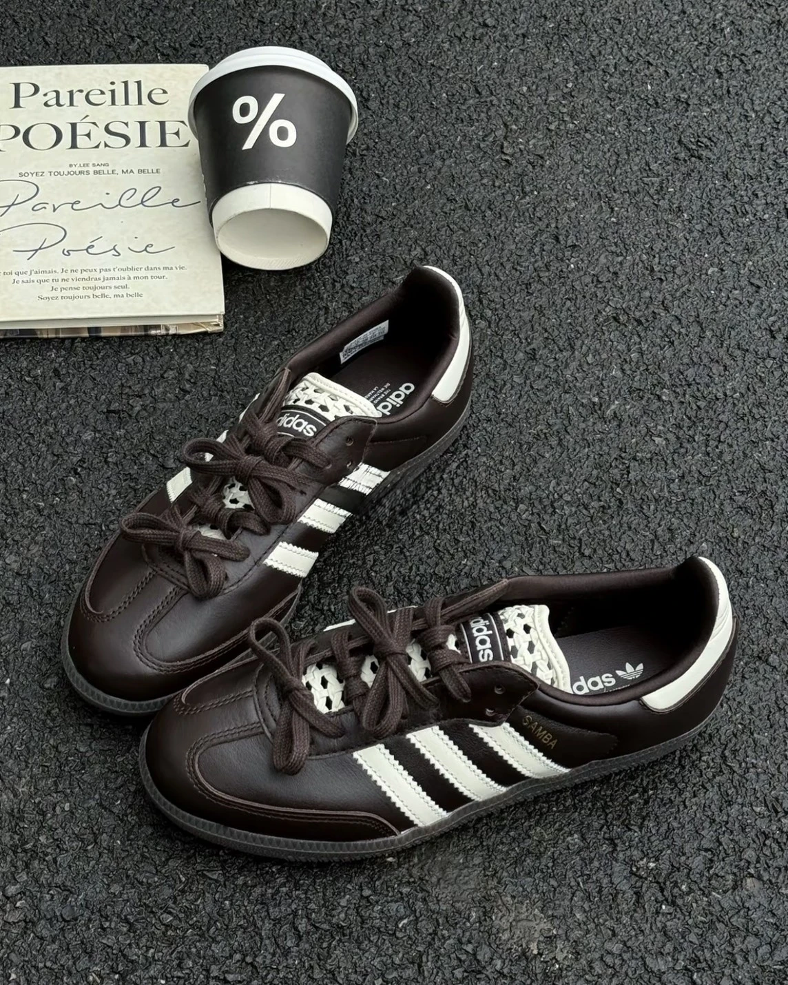 ADIDAS SAMBA OG 極光可可 漢玉白 德訓鞋(IH3982)