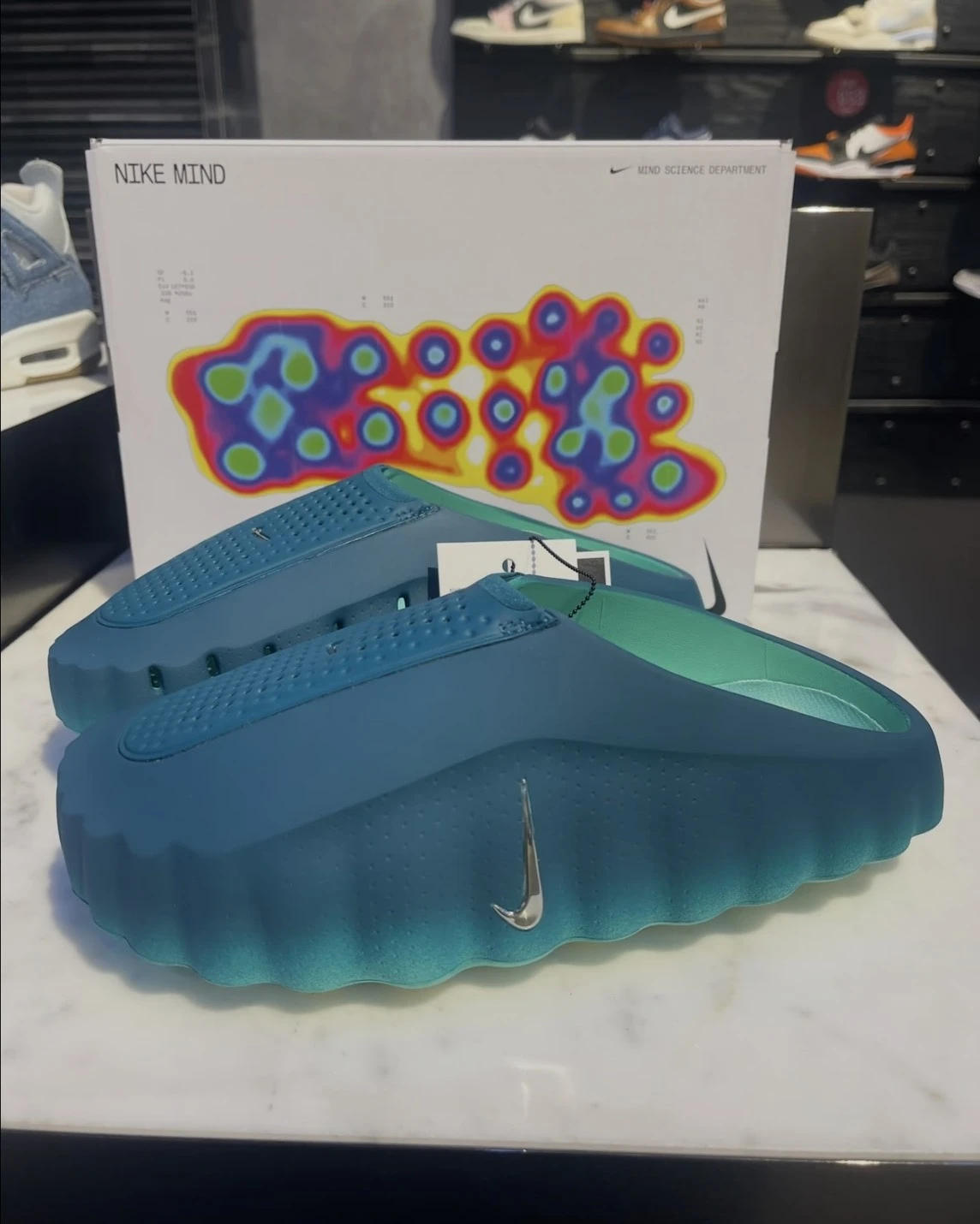 NIKE MIND 001 穆勒鞋 賽前鞋 黑科技 水晶綠 男款(HQ4307-301)