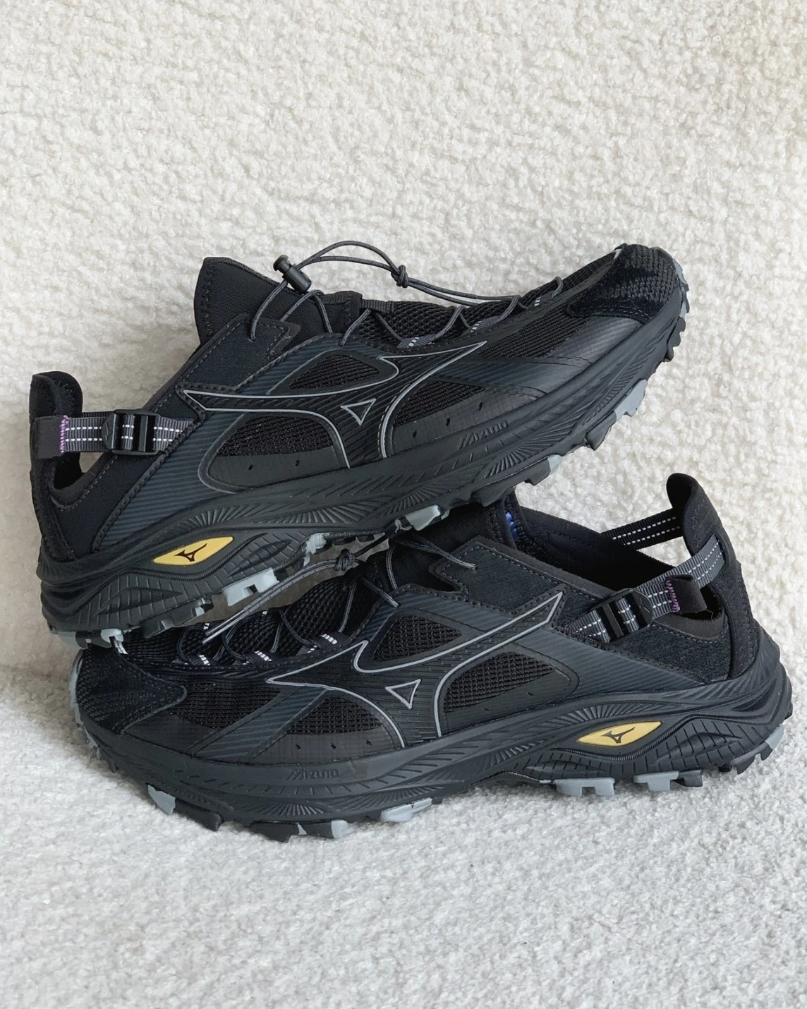 MIZUNO RACER TRAIL SE V2  透氣 黑色 免綁帶 溯溪鞋 涼鞋(D1GH261201)