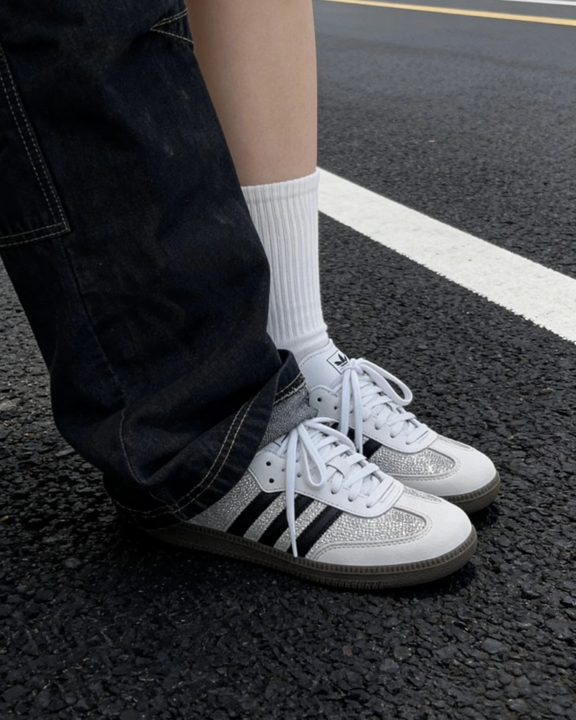 adidas gazelle silver green womens Adidas Originals Samba OG - White