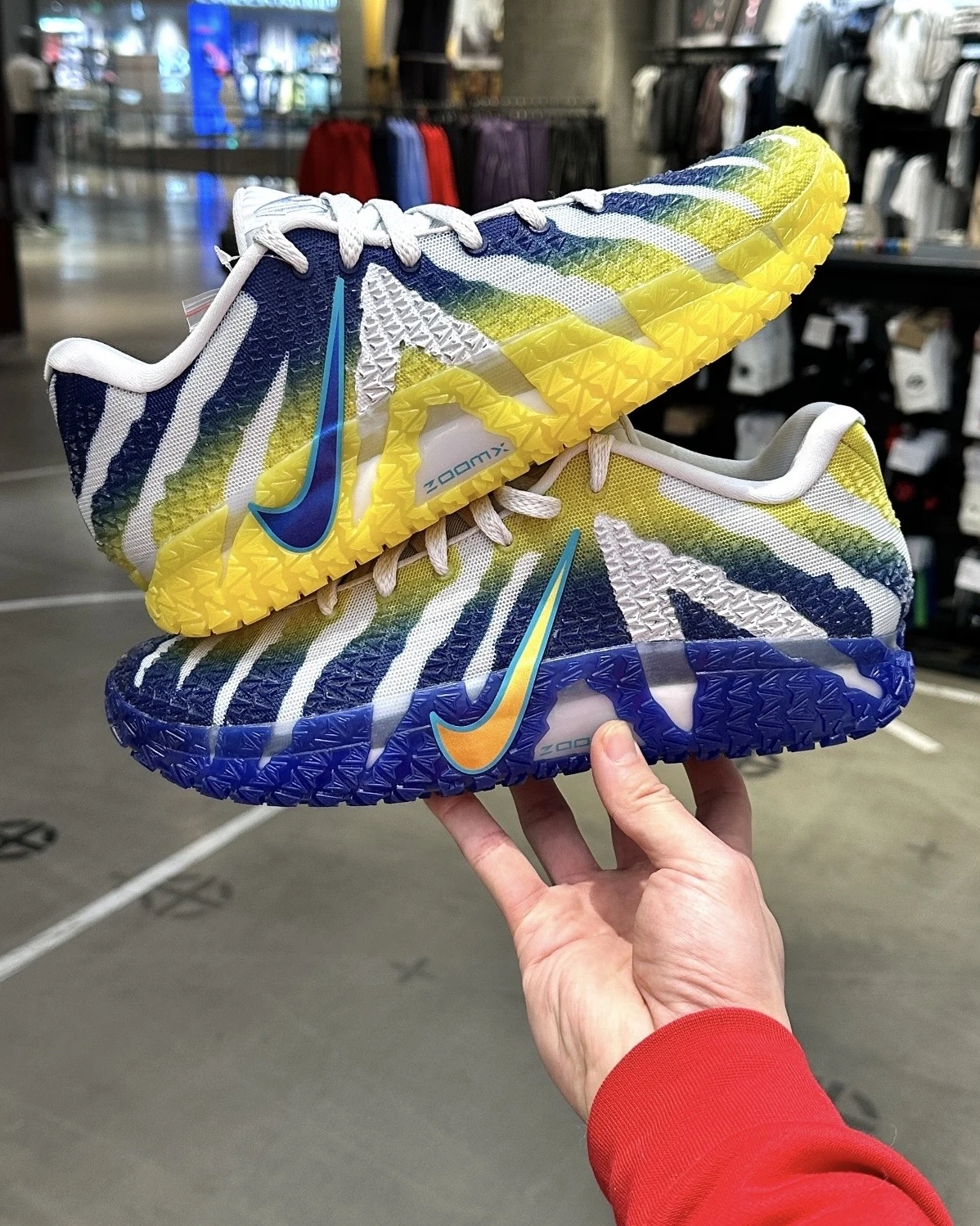 NIKE JA 3 Murray State 白藍黃閃電莫蘭特三代實戰籃球鞋HF2794-004