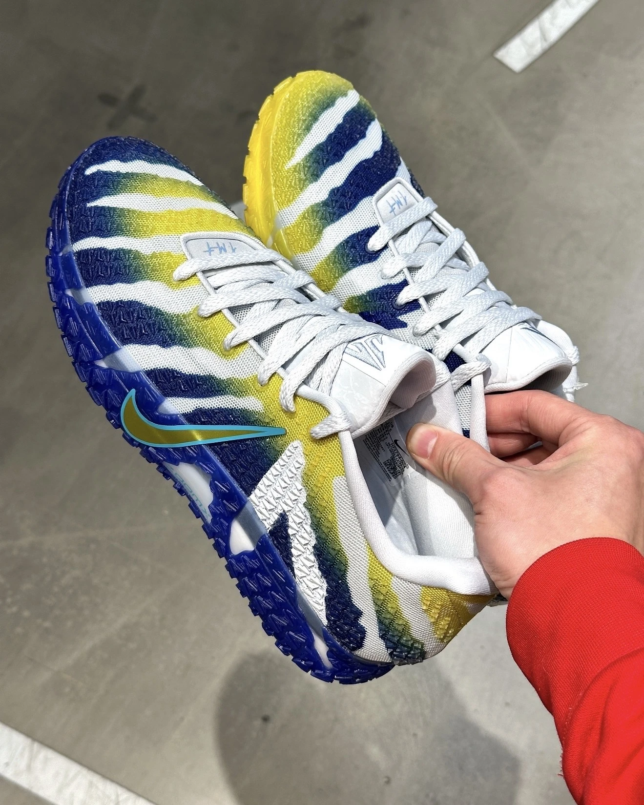 NIKE JA3 "Murray State" 白藍黃 閃電鴛鴦 籃球鞋 莫蘭特 實戰籃球鞋(HF2794-004)