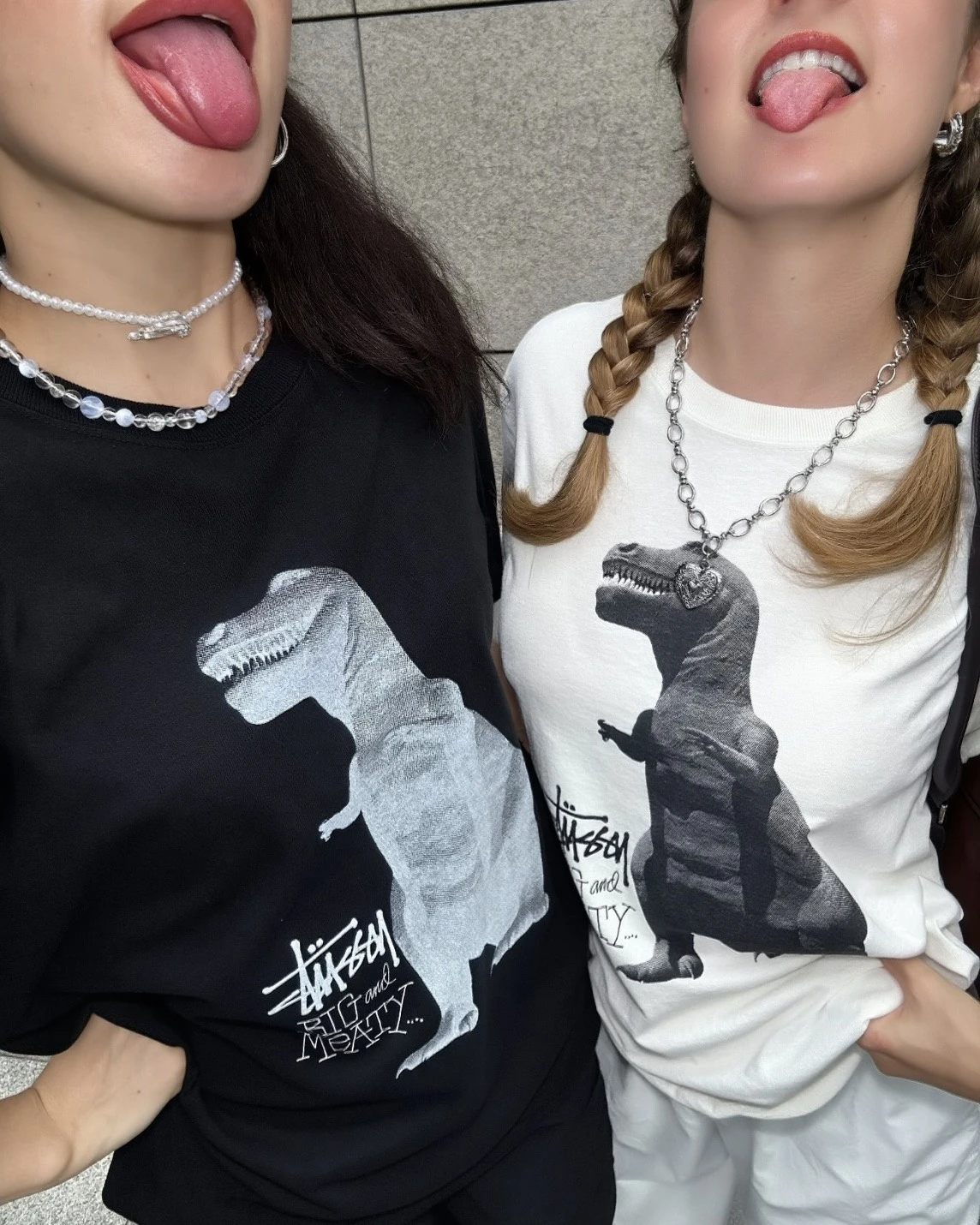 Stussy SS25 BIG & MEATY 恐龍圖案 短袖T