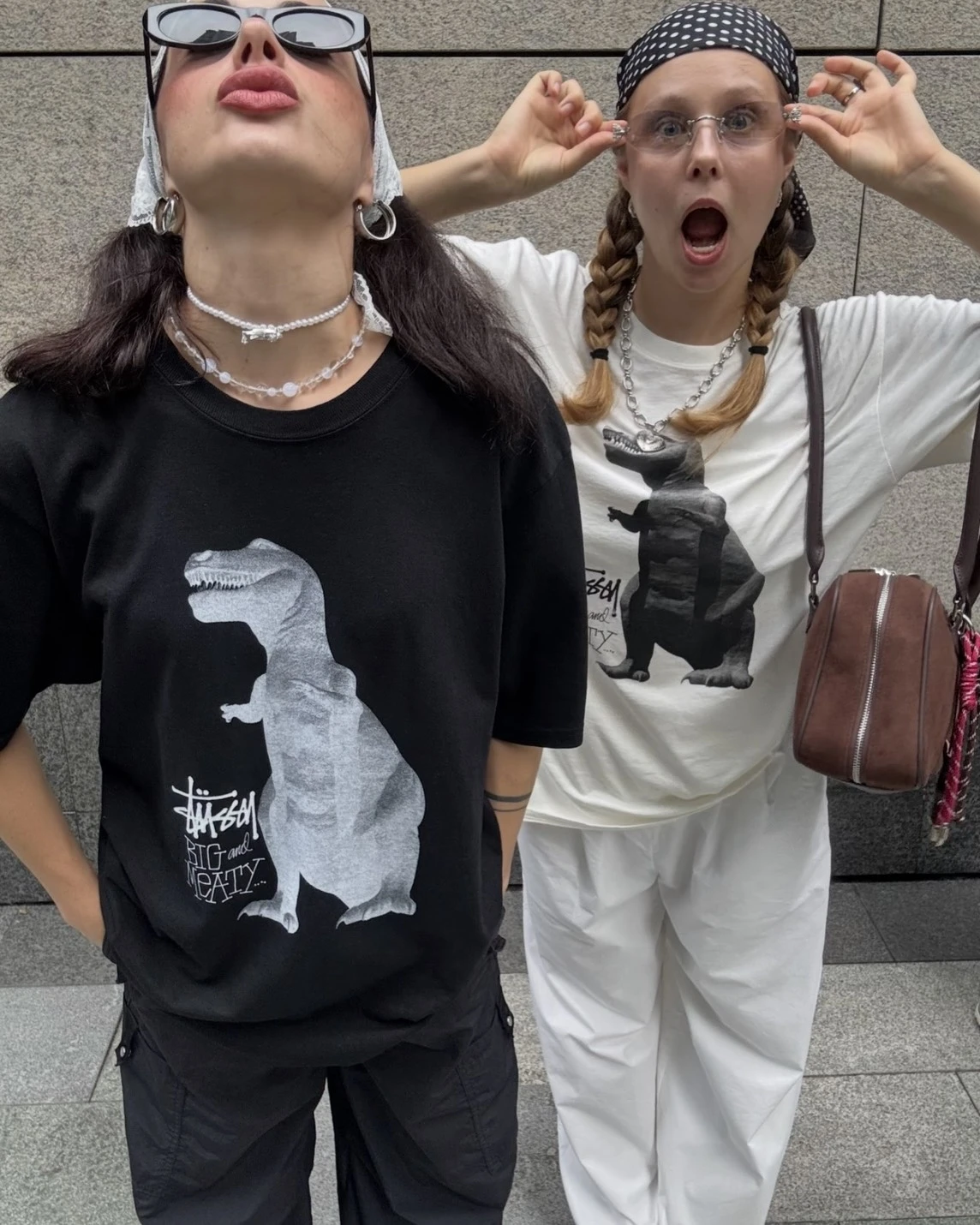 Stussy SS25 BIG & MEATY 恐龍圖案 短袖T