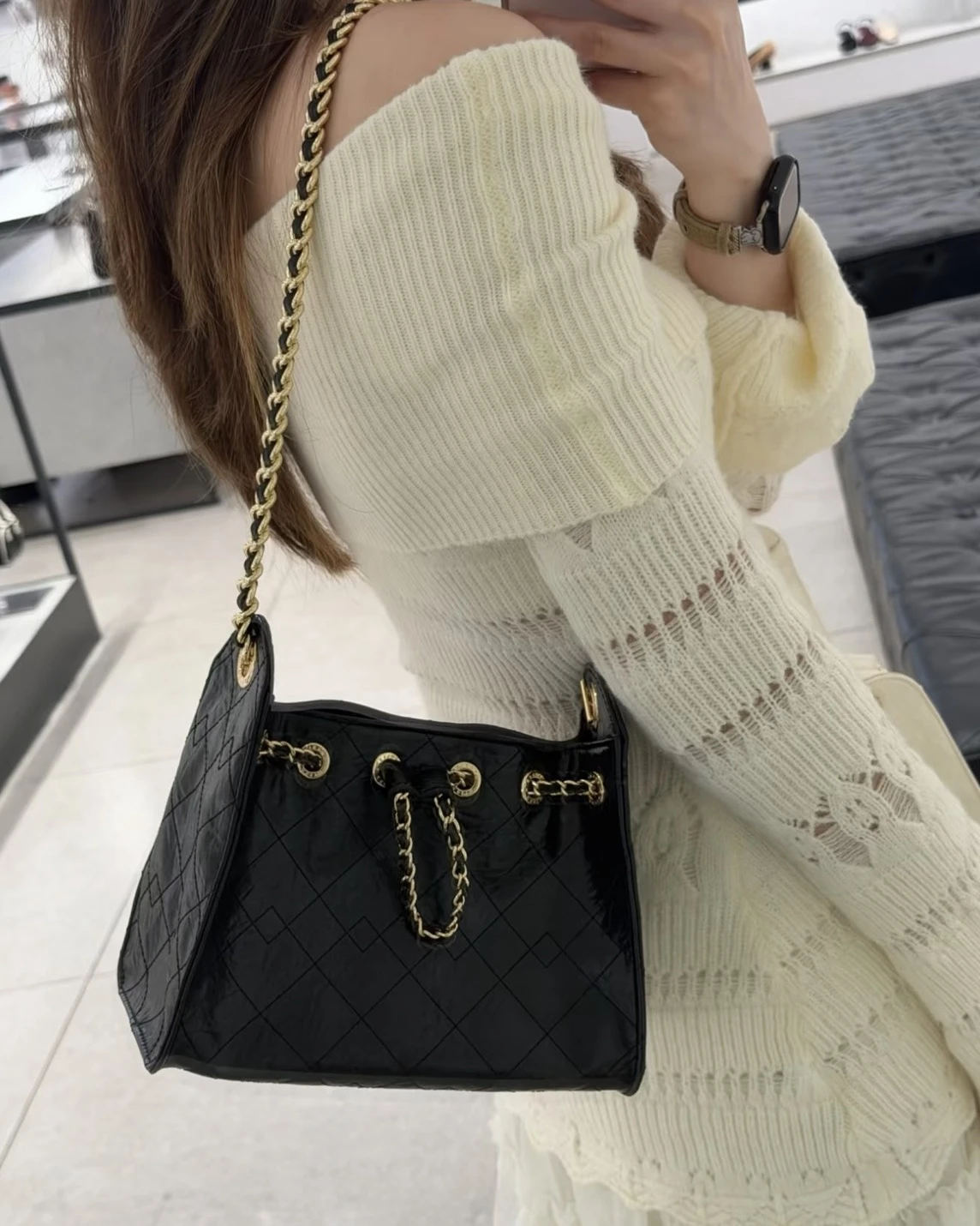 CHARLES & KEITH 小CK 26SS 多巴胺 菱格紋 單肩 斜跨包 (4色可選)