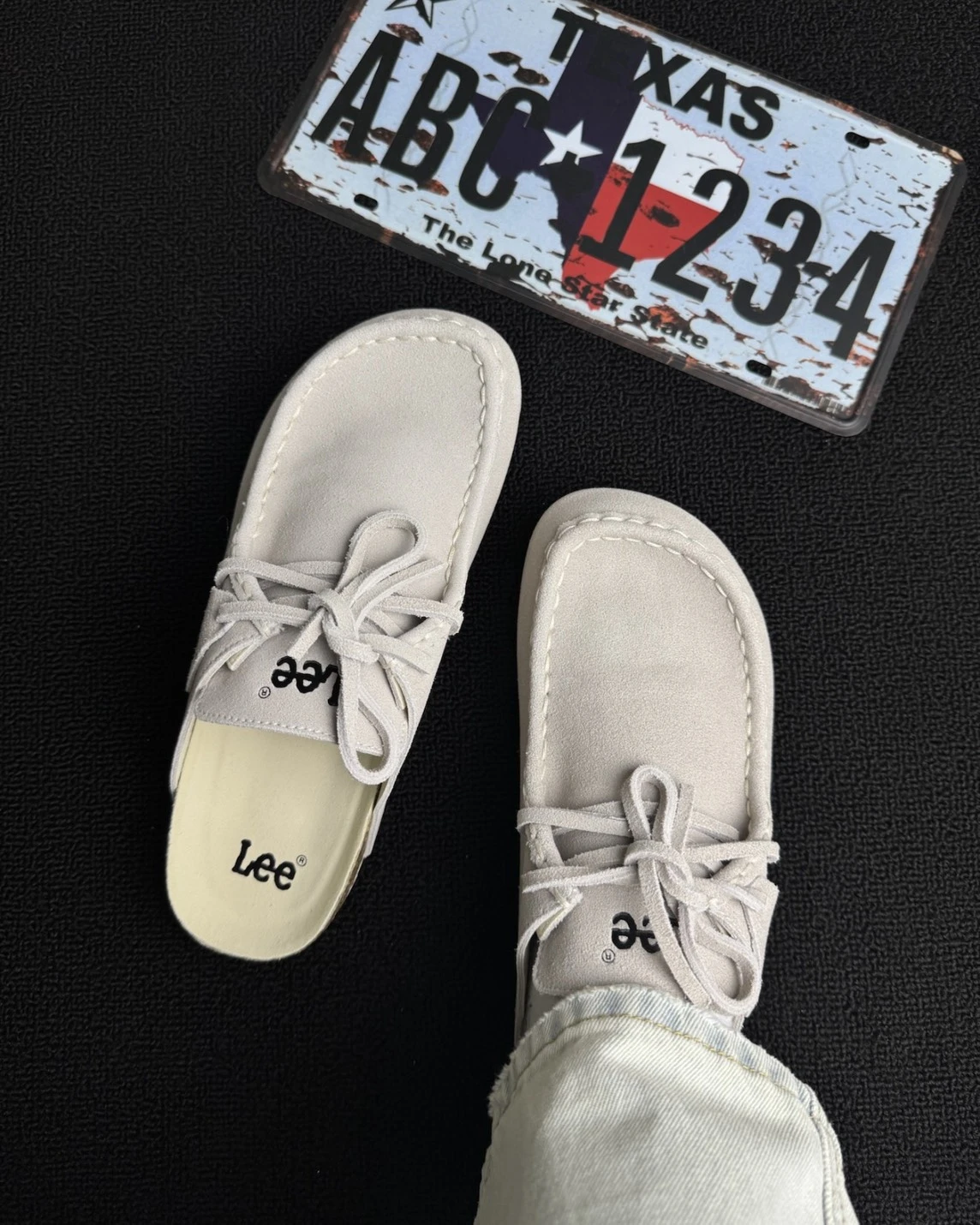 Lee 勃肯鞋 麂皮 軟木底 外縫線 拖鞋(兩色可選)