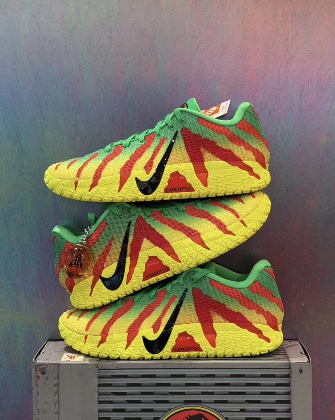 NIKE x 侏儸紀公園 JA3 Raptor 綠黃 莫蘭特 實戰籃球鞋(IU7239-300)