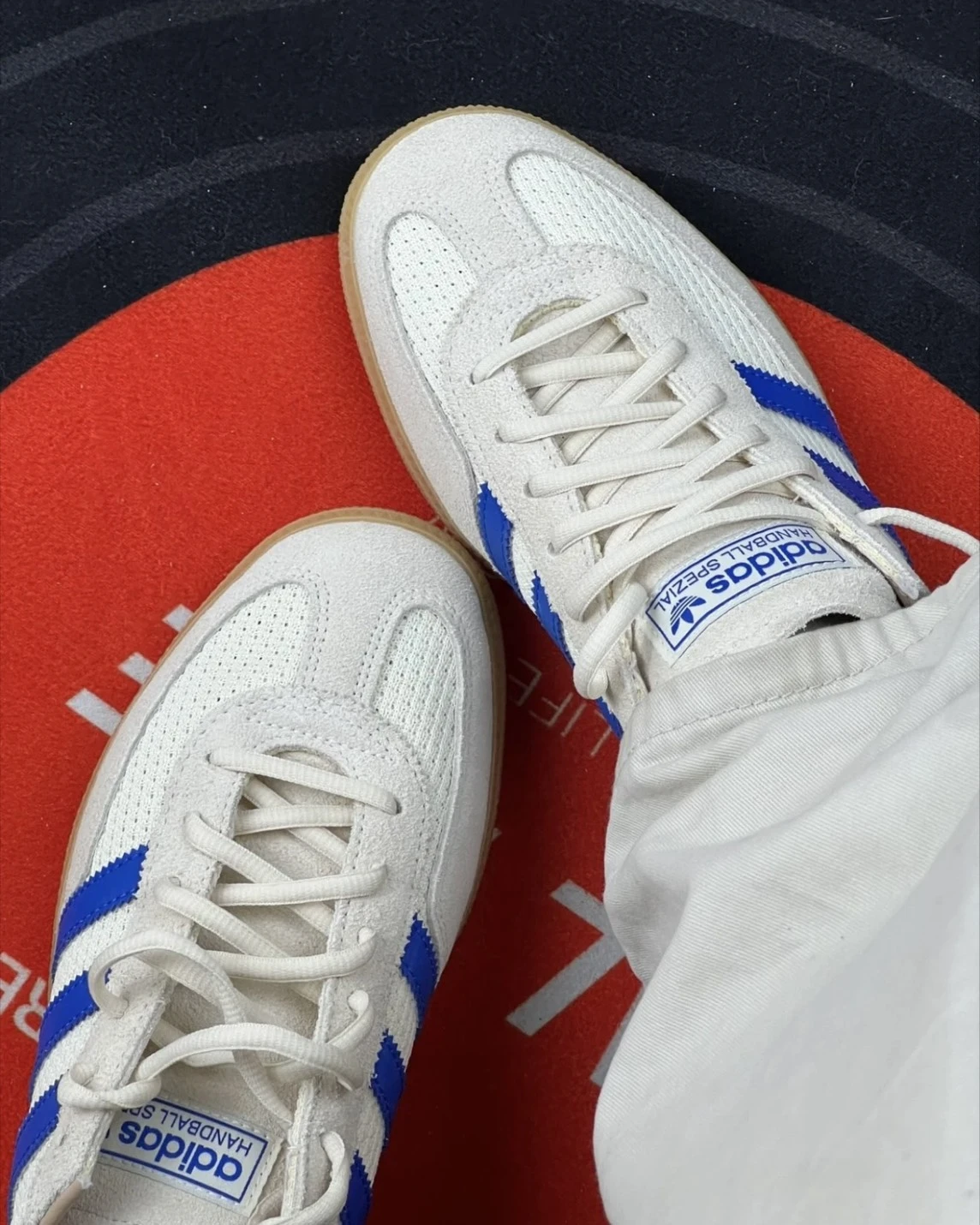 ADIDAS ORIGINALS HANDBALL SPEZIAL 麂皮拼接 白藍(JS3865)