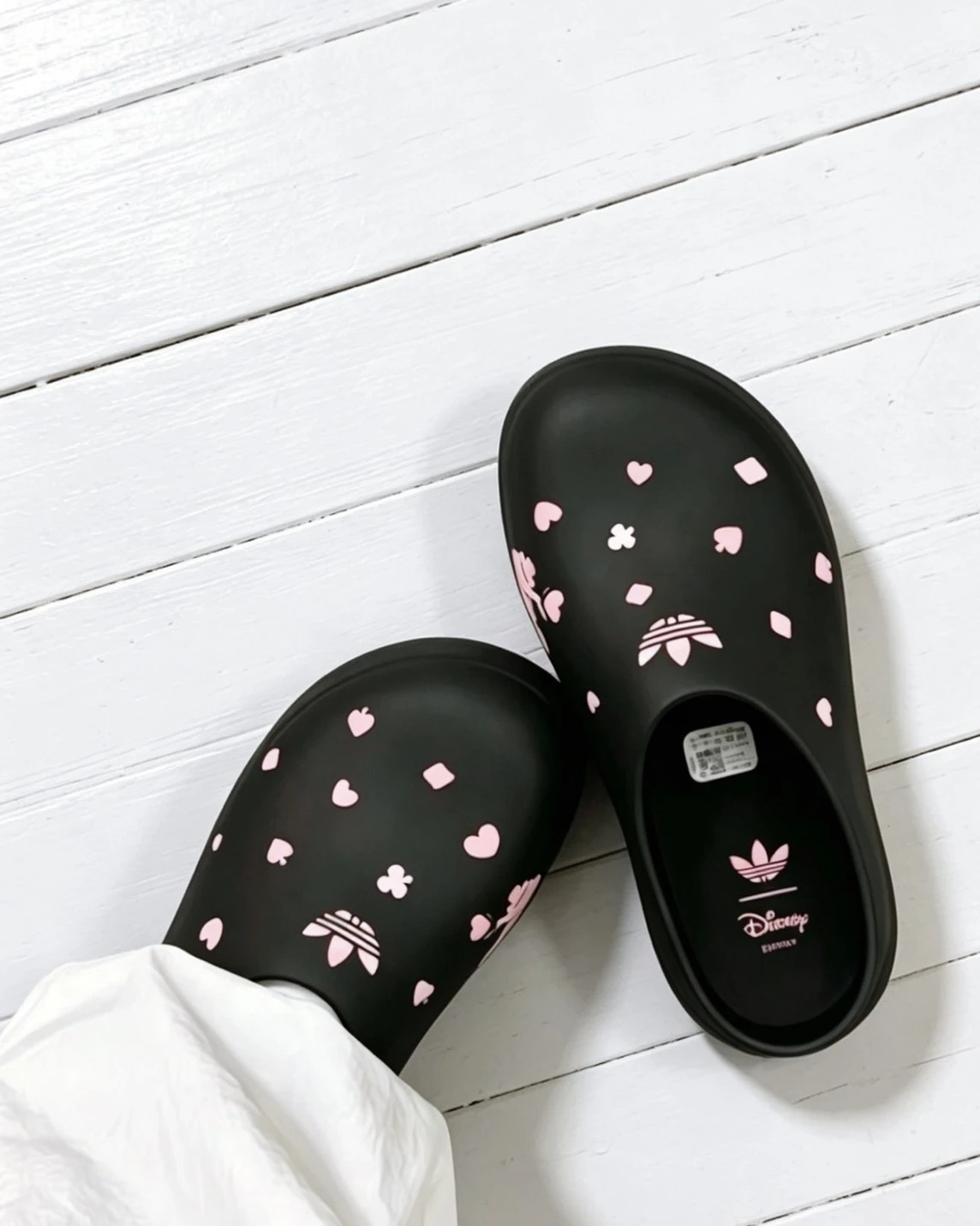 Disney 迪士尼 X Adidas Adifom Stan Mule 柴郡貓 黑色 懶人鞋 拖鞋(KH5901)