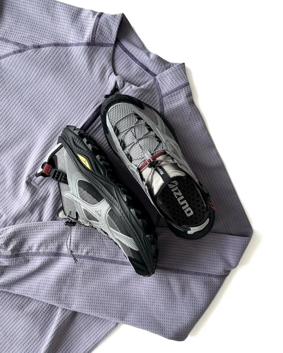 MIZUNO RACER TRAIL SE V2 透氣 灰銀紅 免綁帶 溯溪鞋 涼鞋(D1GH261204)