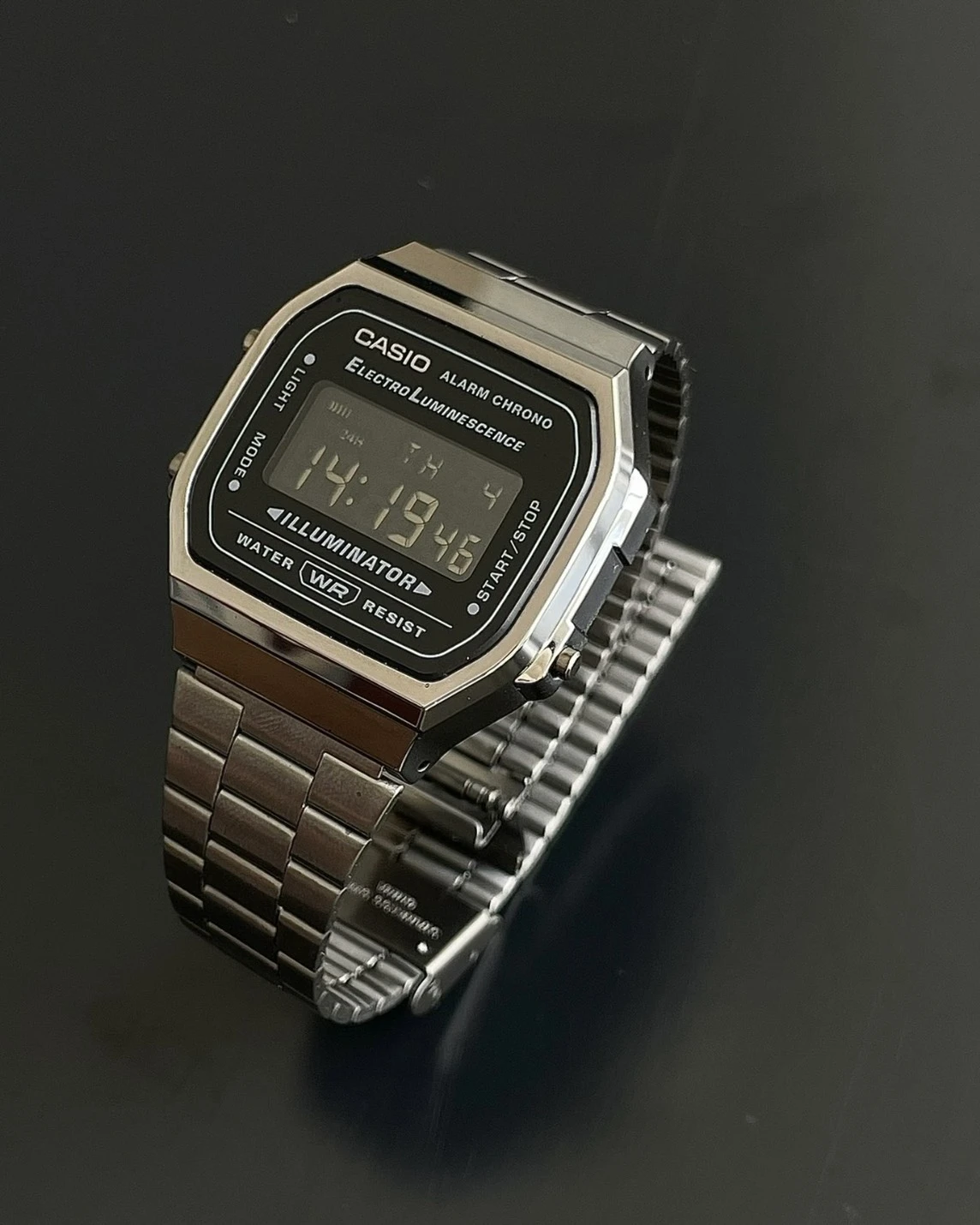 CASIO 卡西歐 VINTAGE系列 A168 黑客帝國 方塊錶(A168WGG-1B)
