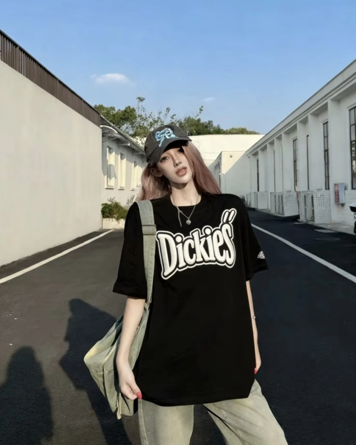 Dickies 美式 字母LOGO方針刺繡 純棉短袖 (3色可選)